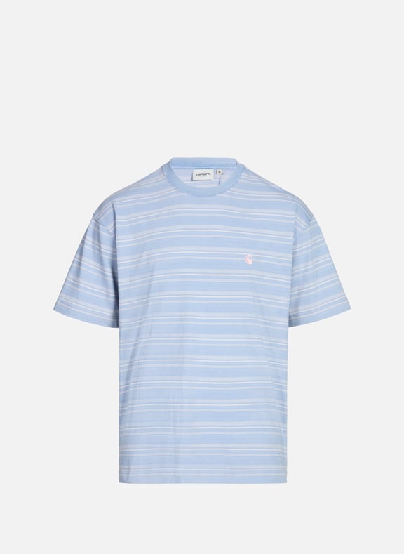 T-shirt rayé S/S Brodine Bleu by CARHARTT WIP CARHARTT WIP T-shirt rayé S/S Brodine Bleu