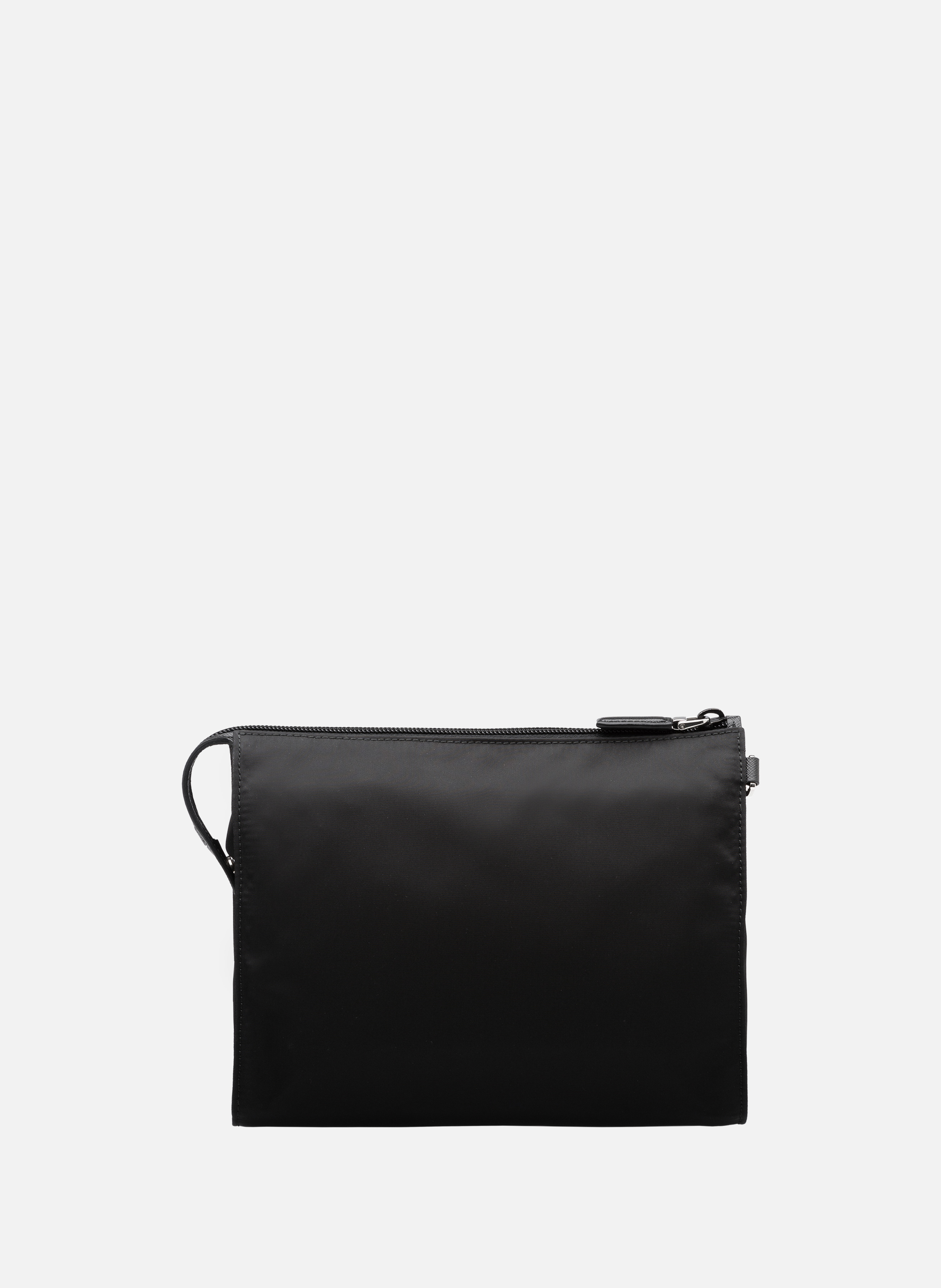 Nécessaire en re-nylon et cuir saffiano PRADA Noir