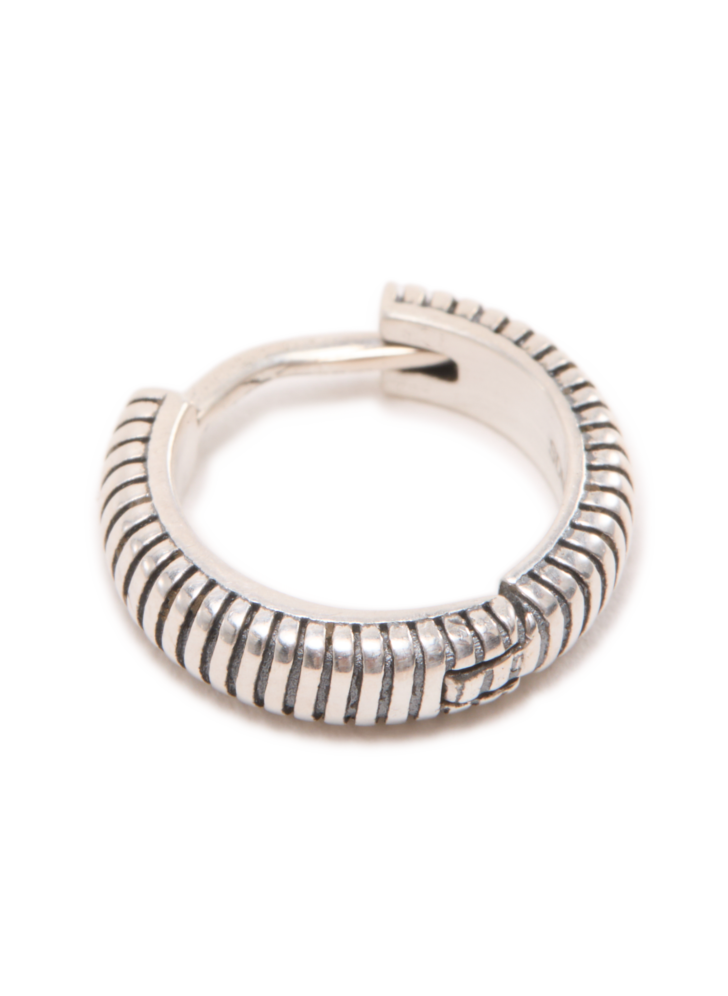 Gold Lasso Earrings SERGE DENIMES Silver