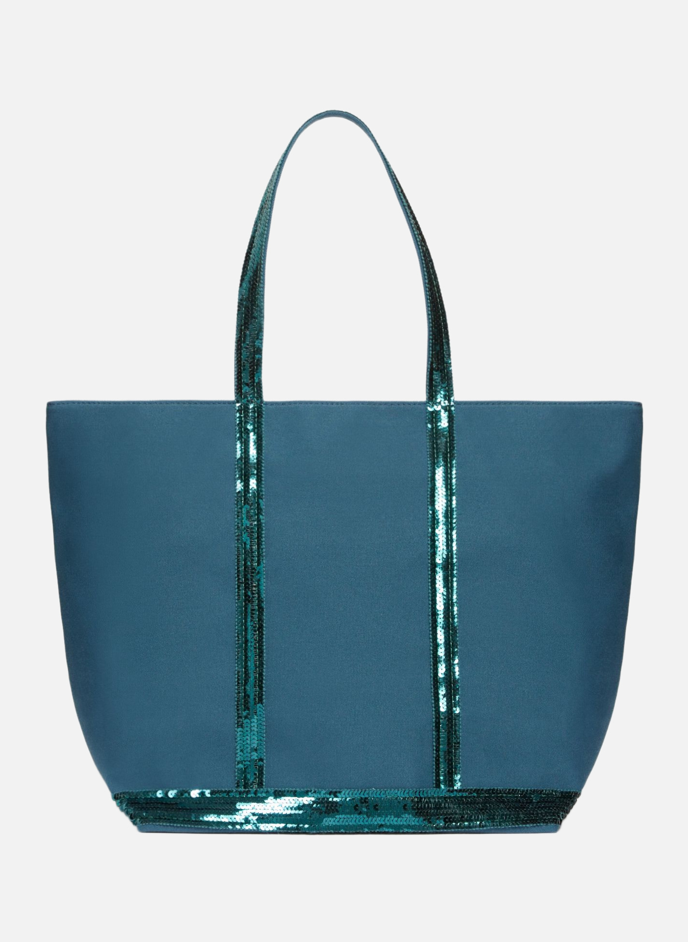 Cabas l zippé en toile VANESSA BRUNO Vert