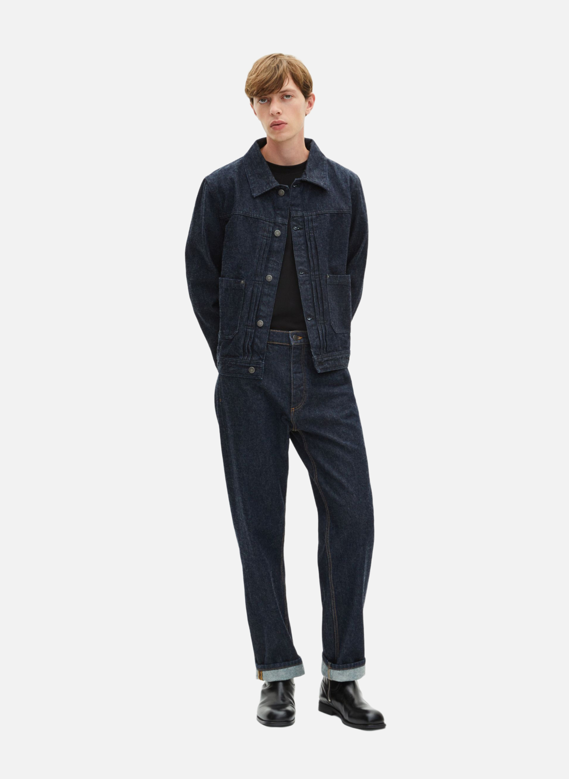 Blouson en denim foncé THE KOOPLES Bleu
