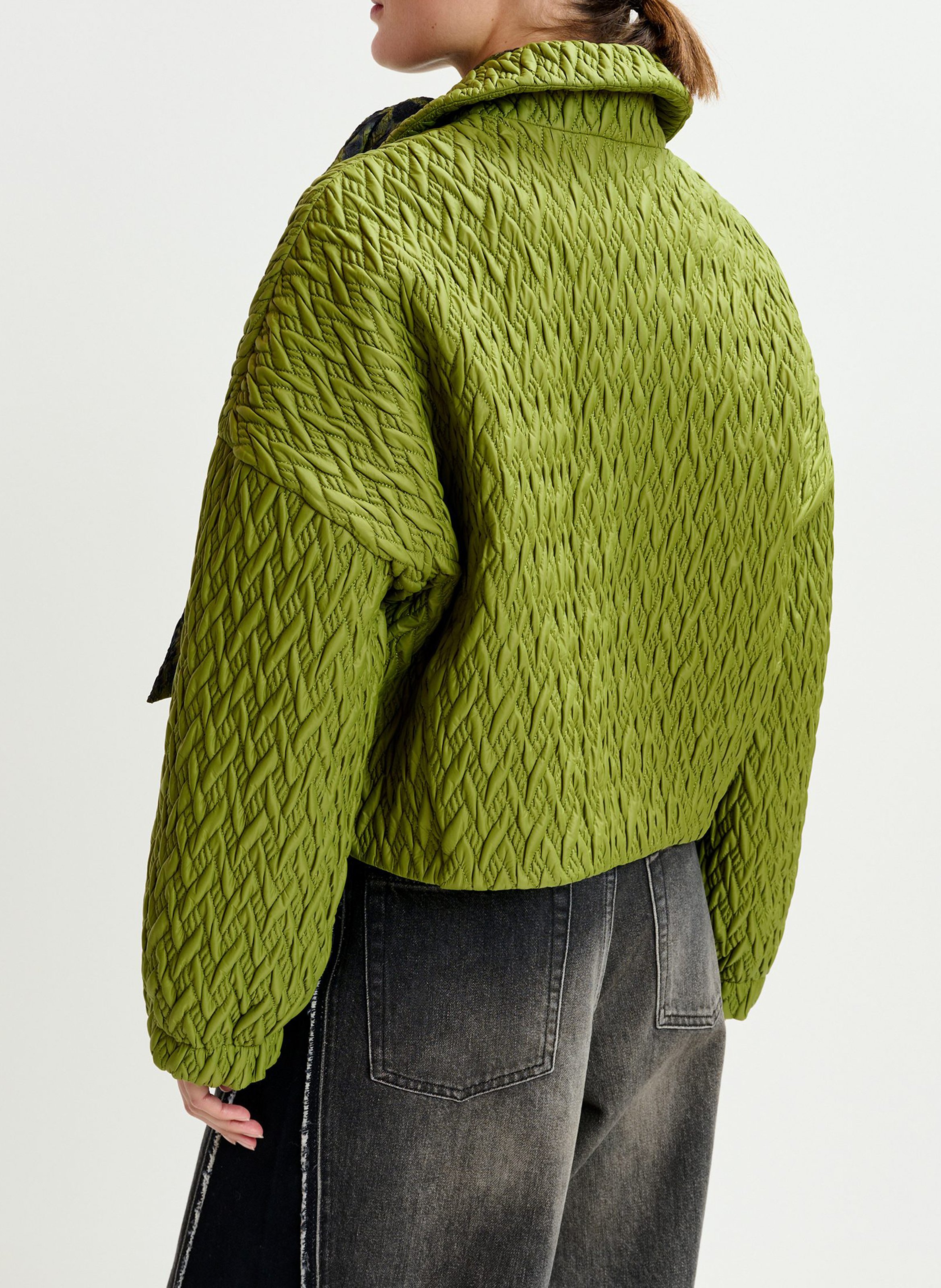 Veste col classique effet cuir imille ESSENTIEL ANTWERP Vert