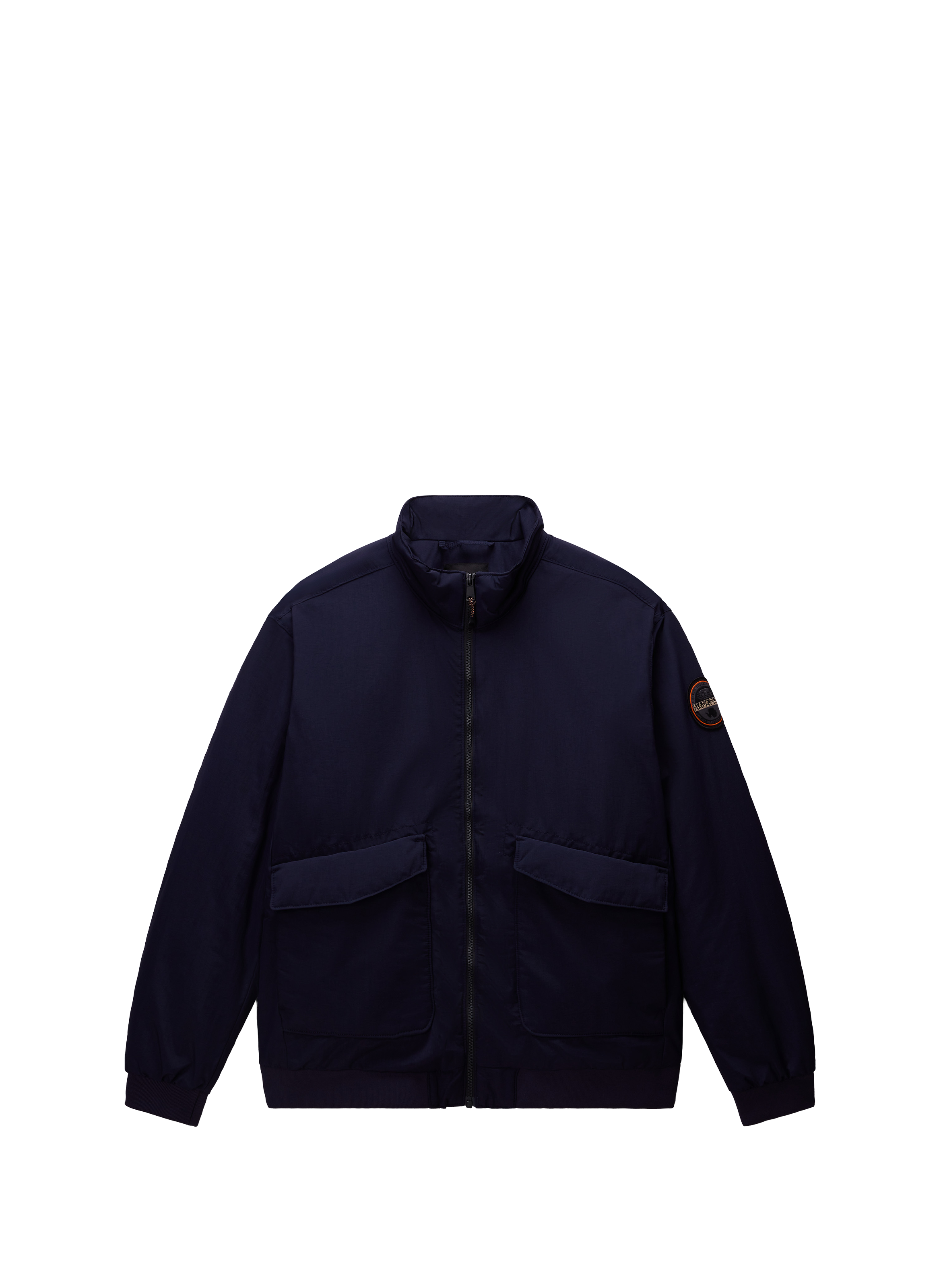 Recycled polyester-blend windbreaker jacket NAPAPIJRI Blue