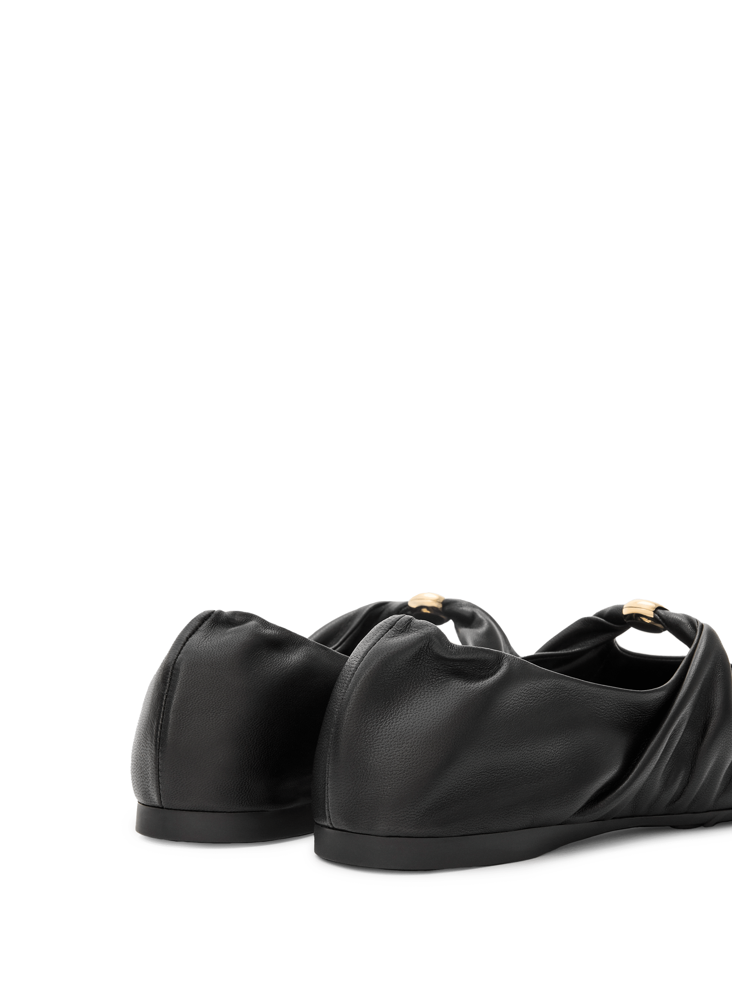Pebble Soft lamb nappa leather ballet flats LOEWE Black