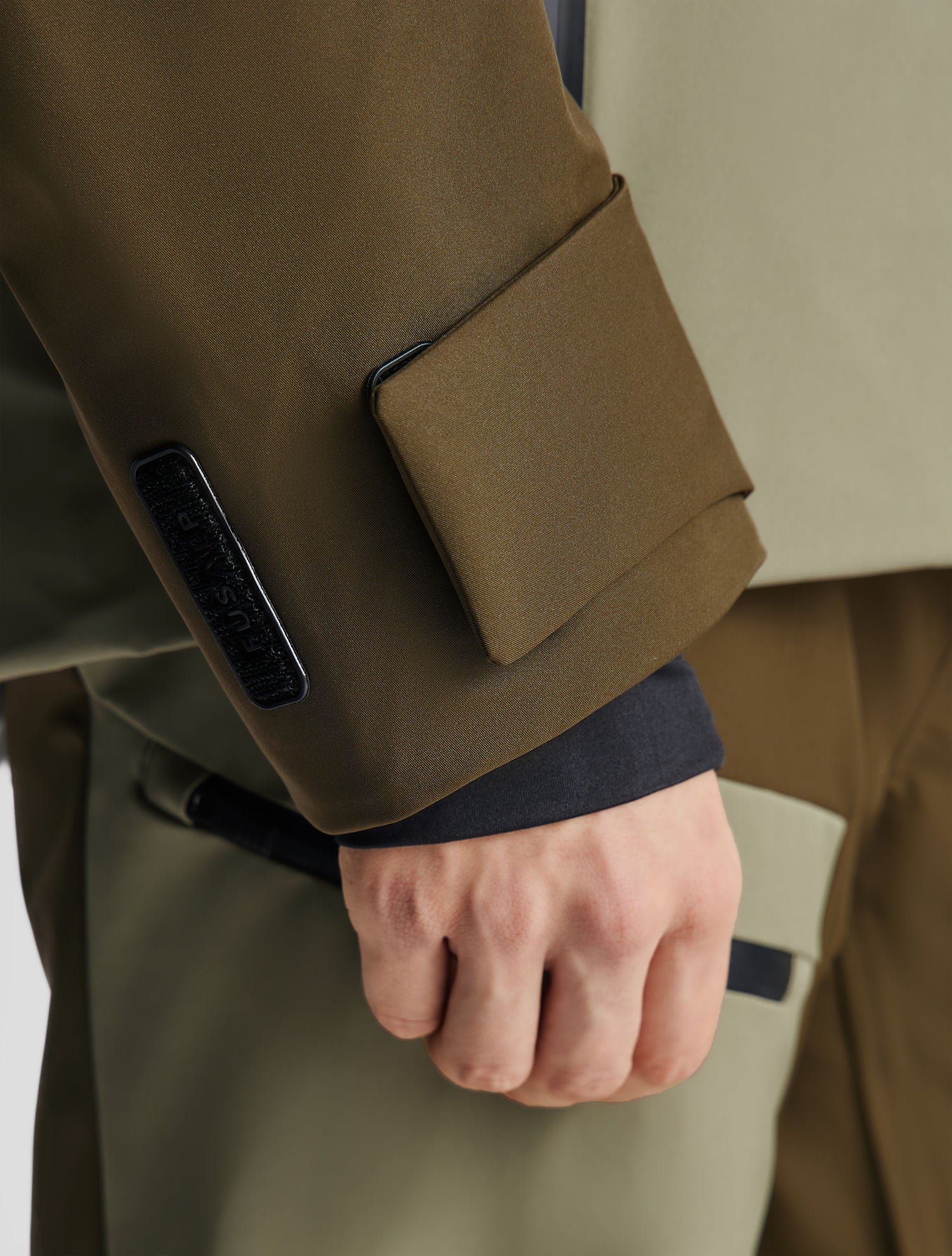 Veste de ski john col capuche coupe regular FUSALP Marron