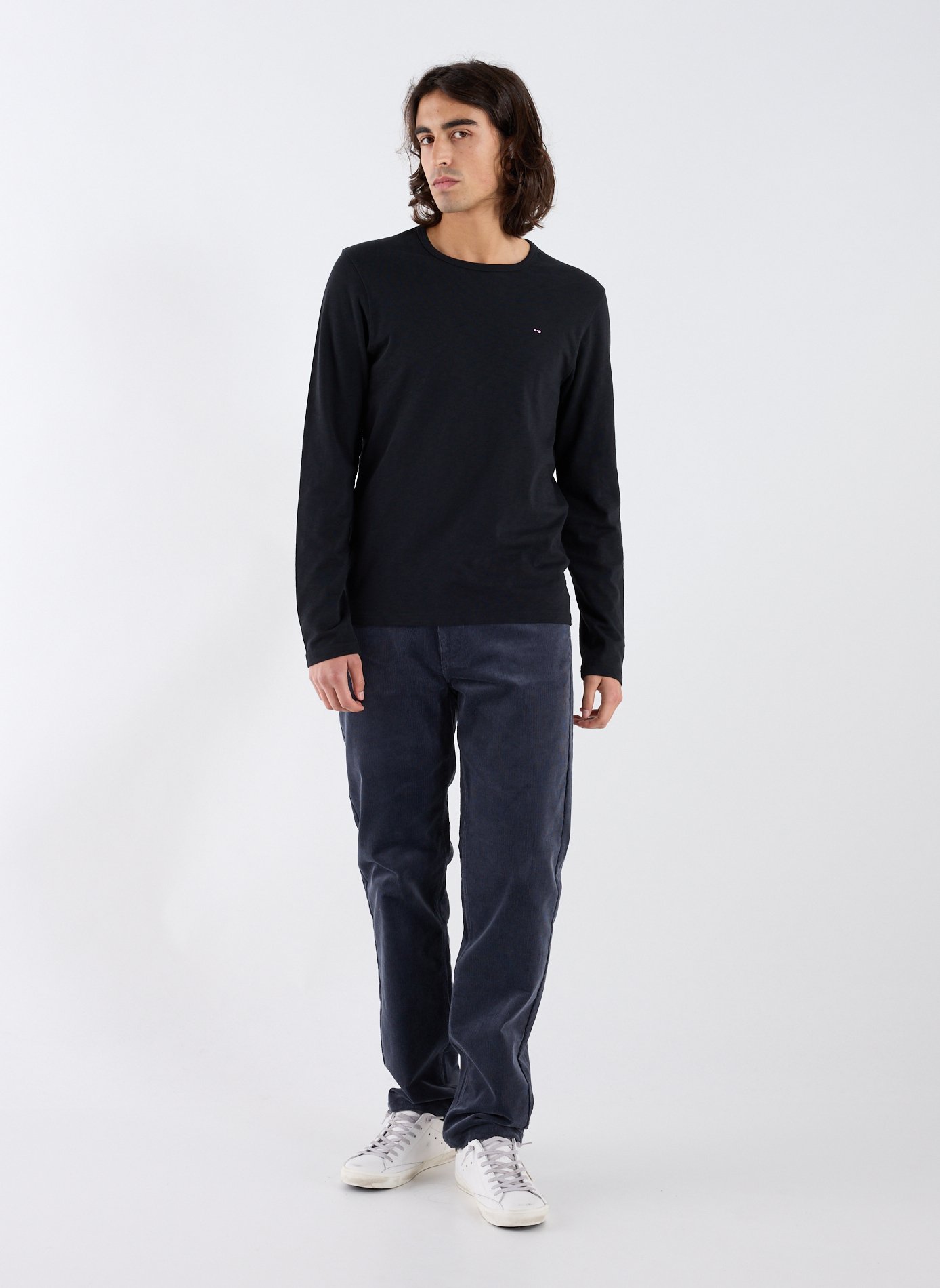 Classic Cotton T-Shirt EDEN PARK Black