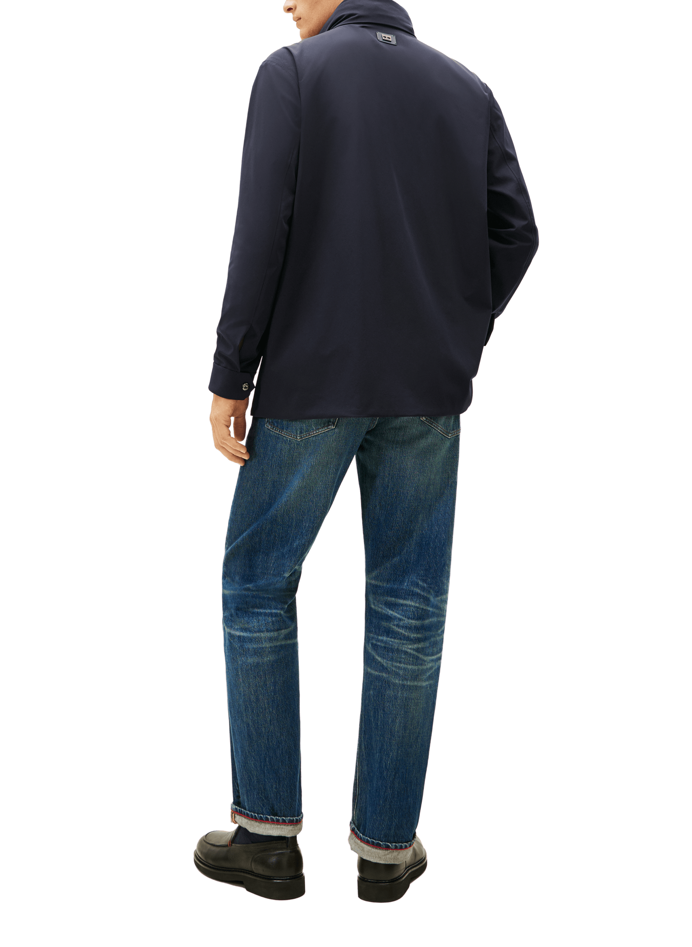 Veste col montant capuche amovible TOMMY HILFIGER Bleu