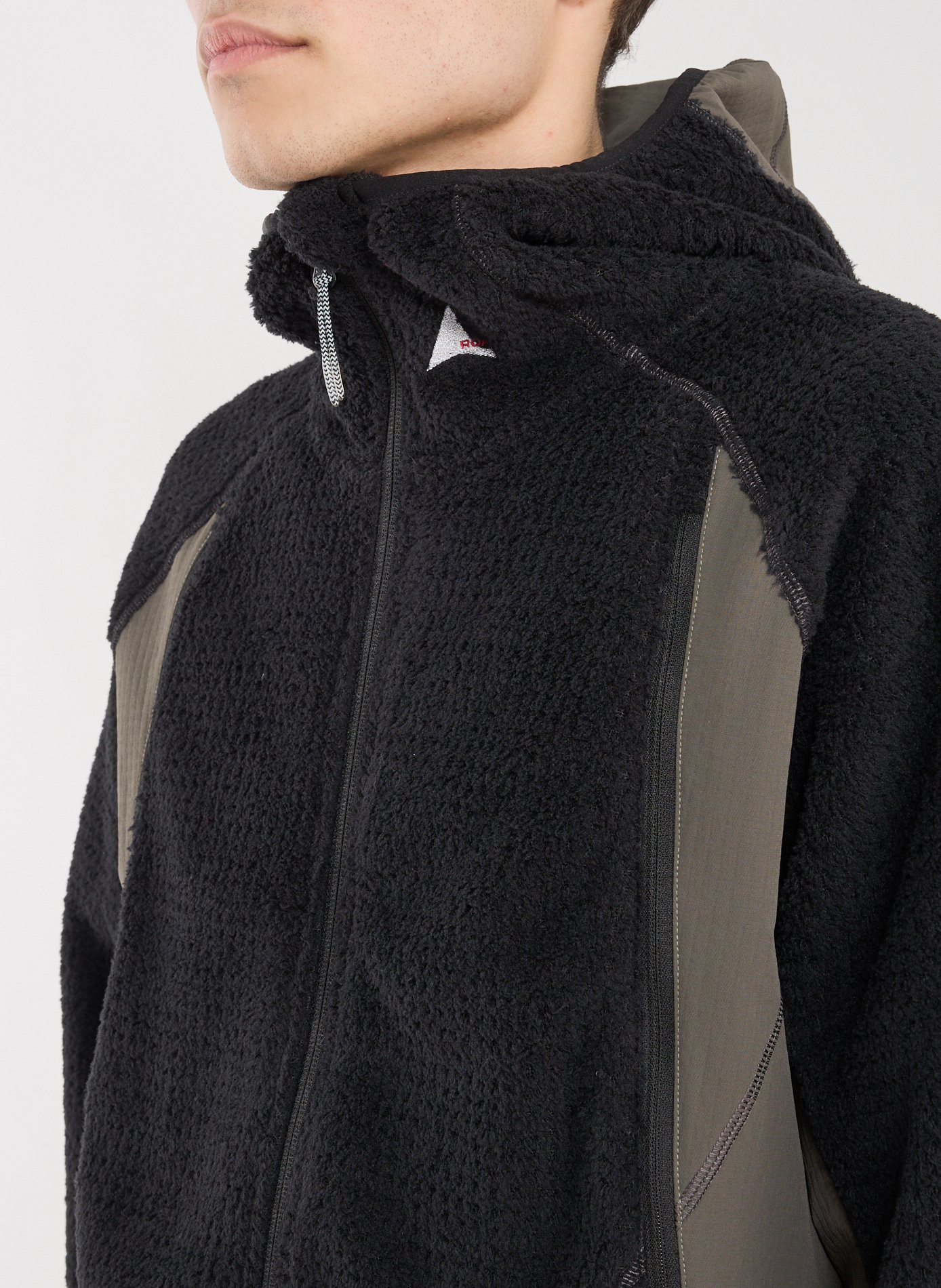 Hooded bi-material jacket ROA Multicolour