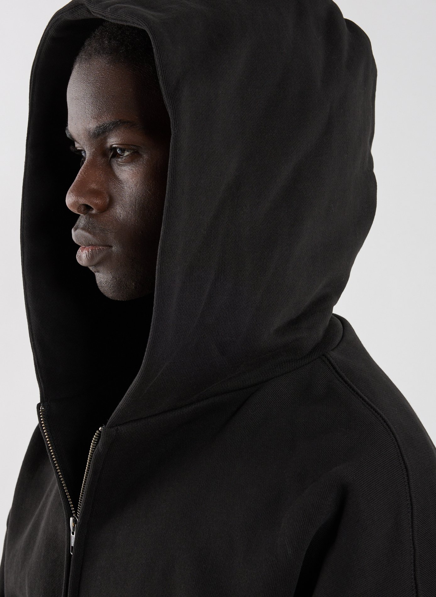 Ritssluiting sweatshirt van katoen ENTIRE STUDIOS Zwart