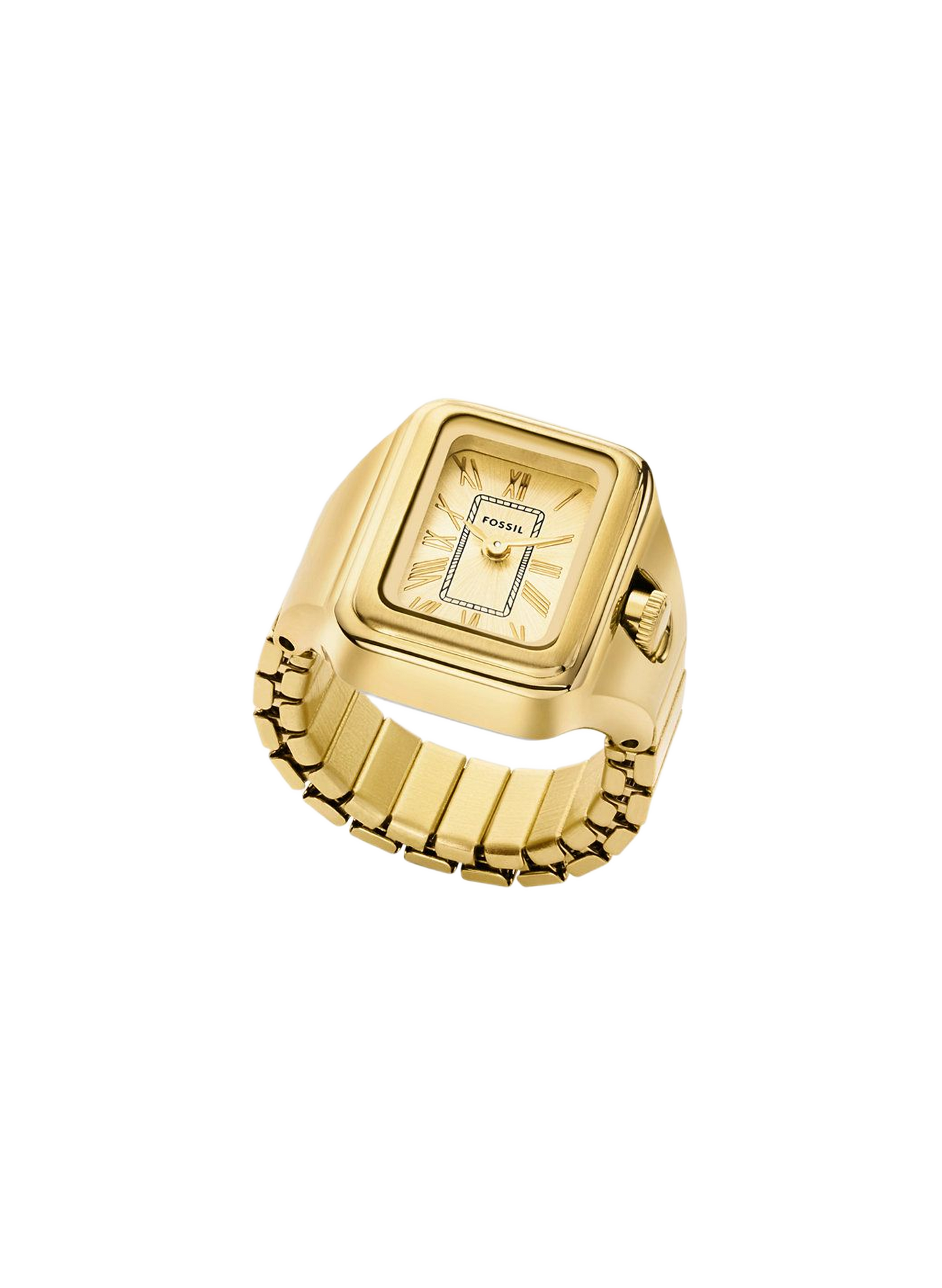 Montre bague quartz en acier inoxydable FOSSIL Doré