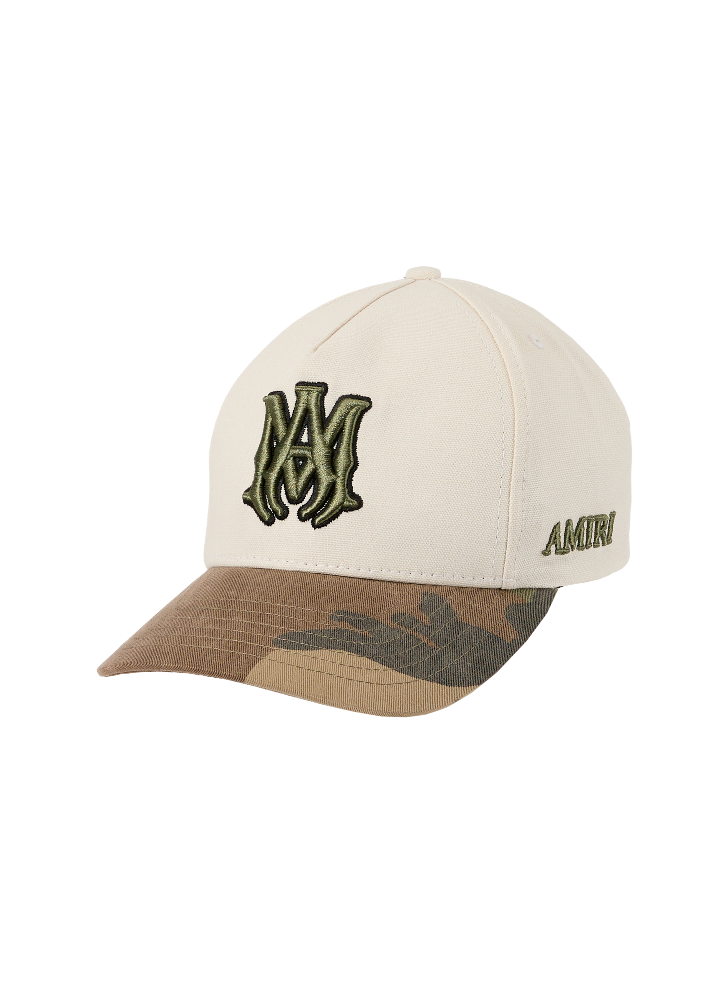 Cotton cap with logo embroidery AMIRI White
