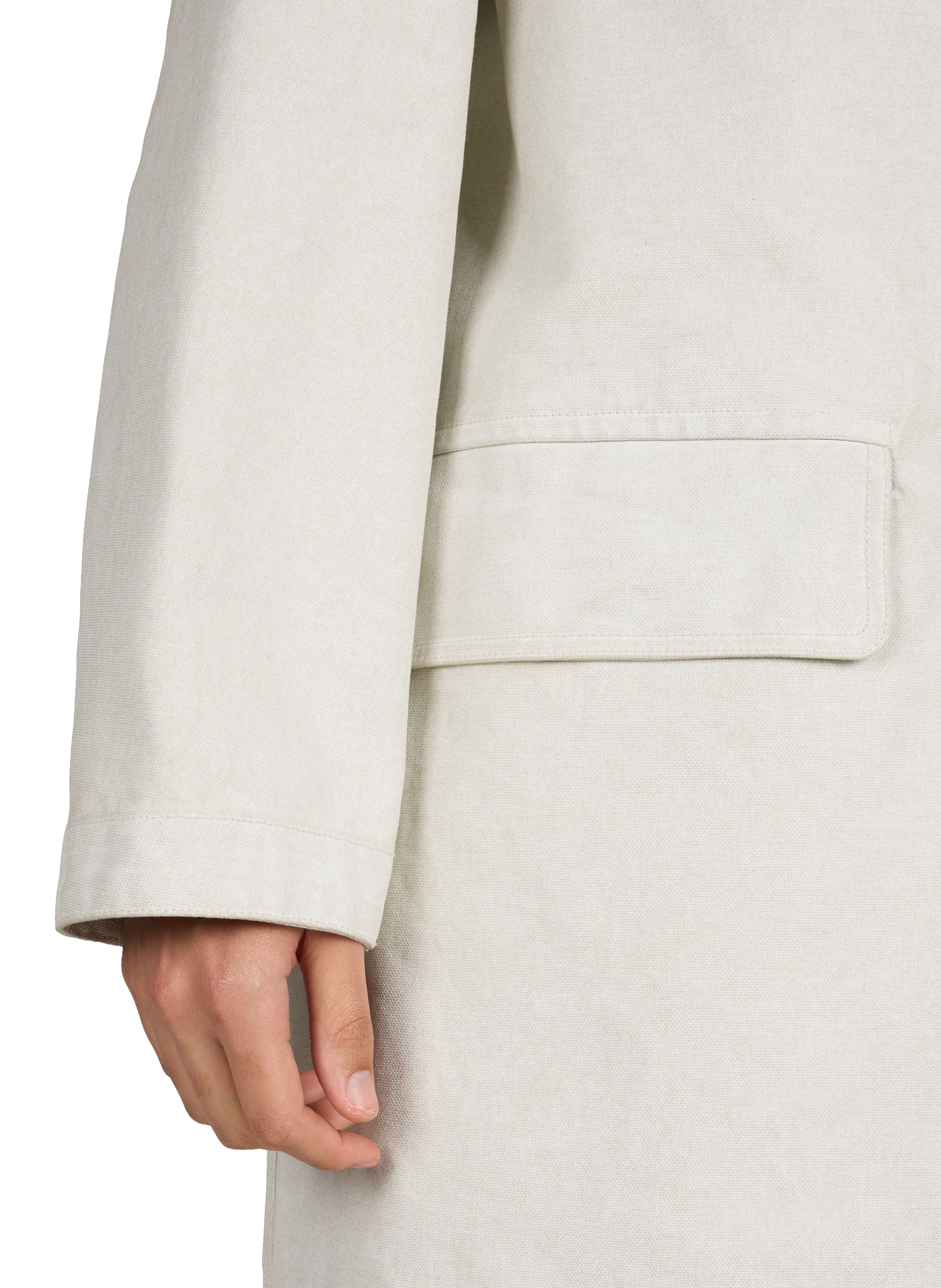 Loose mid-length cotton jacket A.P.C. Beige