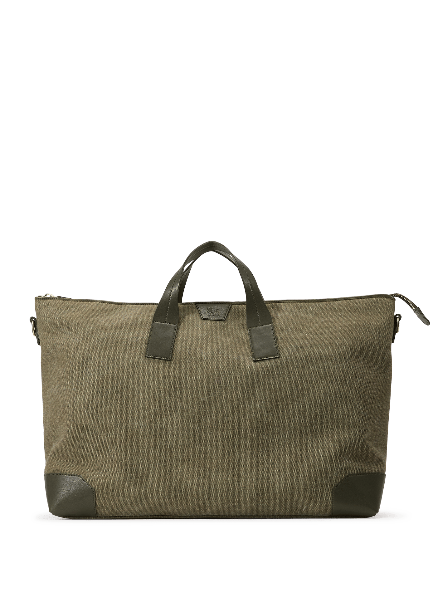 Sac week end en cuir  IL BISONTE Kaki