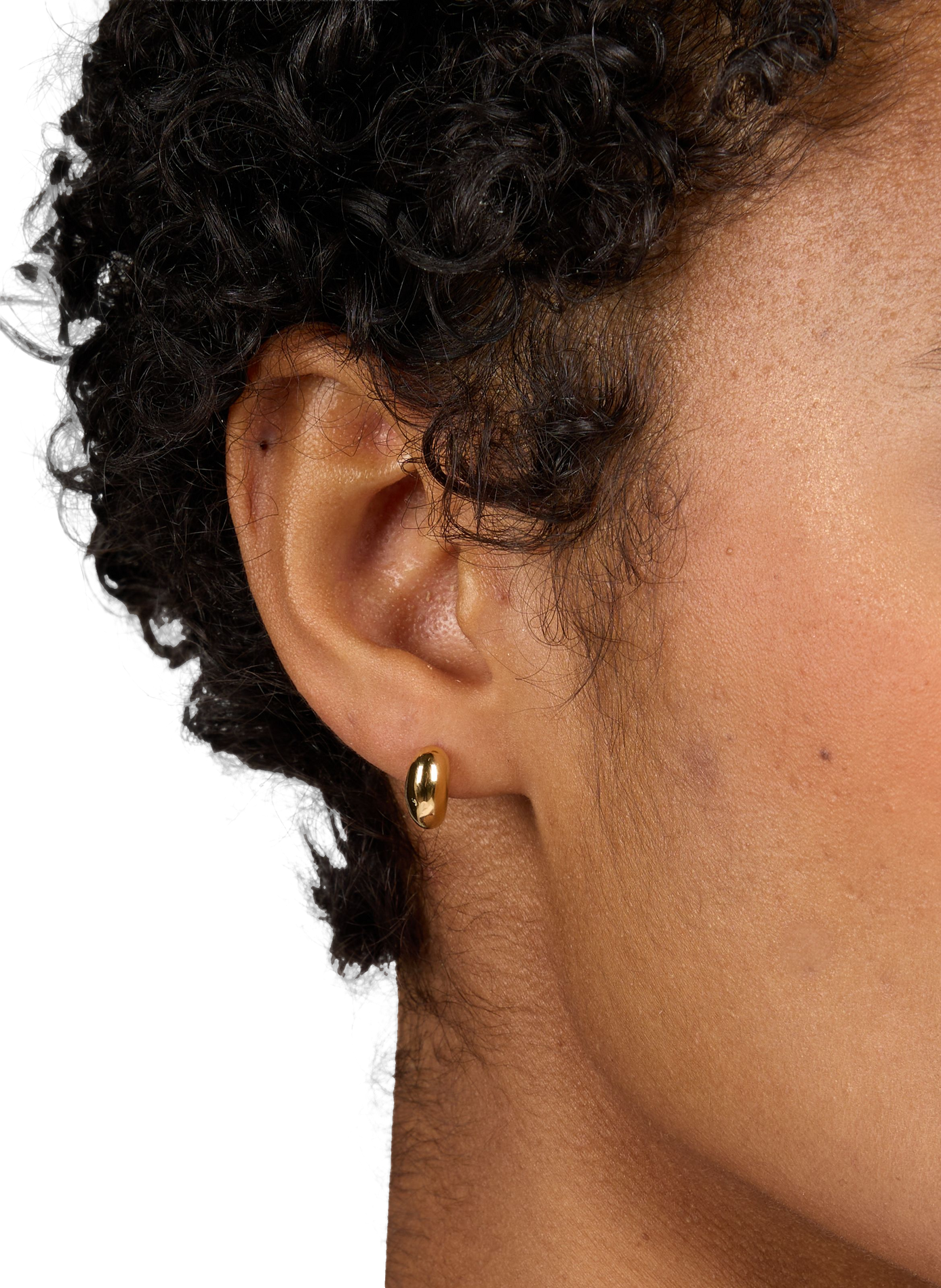 Boucles d'oreille Sagene Studs en argent MARIA BLACK Doré