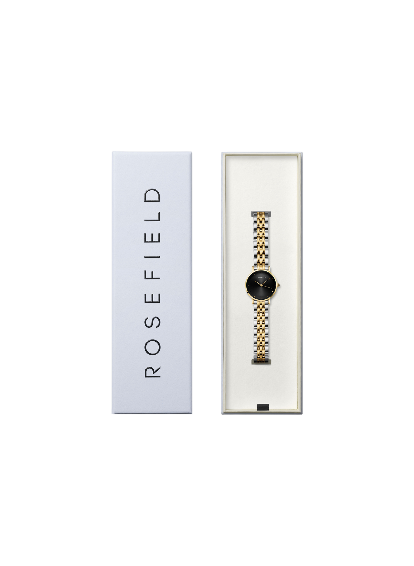 Montre analogique Small Edit en acier inoxydable ROSEFIELD Noir