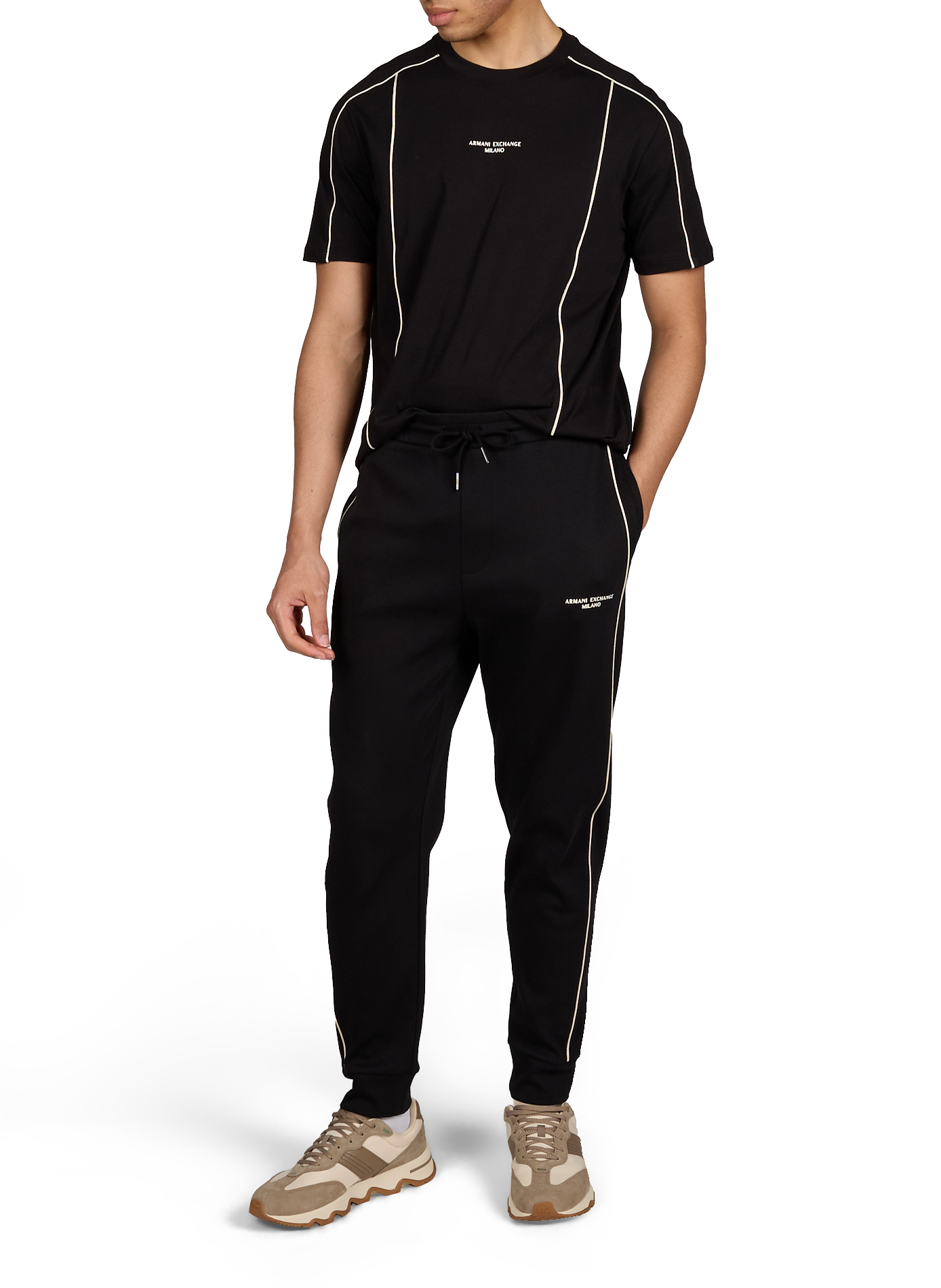 Cotton joggers ARMANI EXCHANGE Black