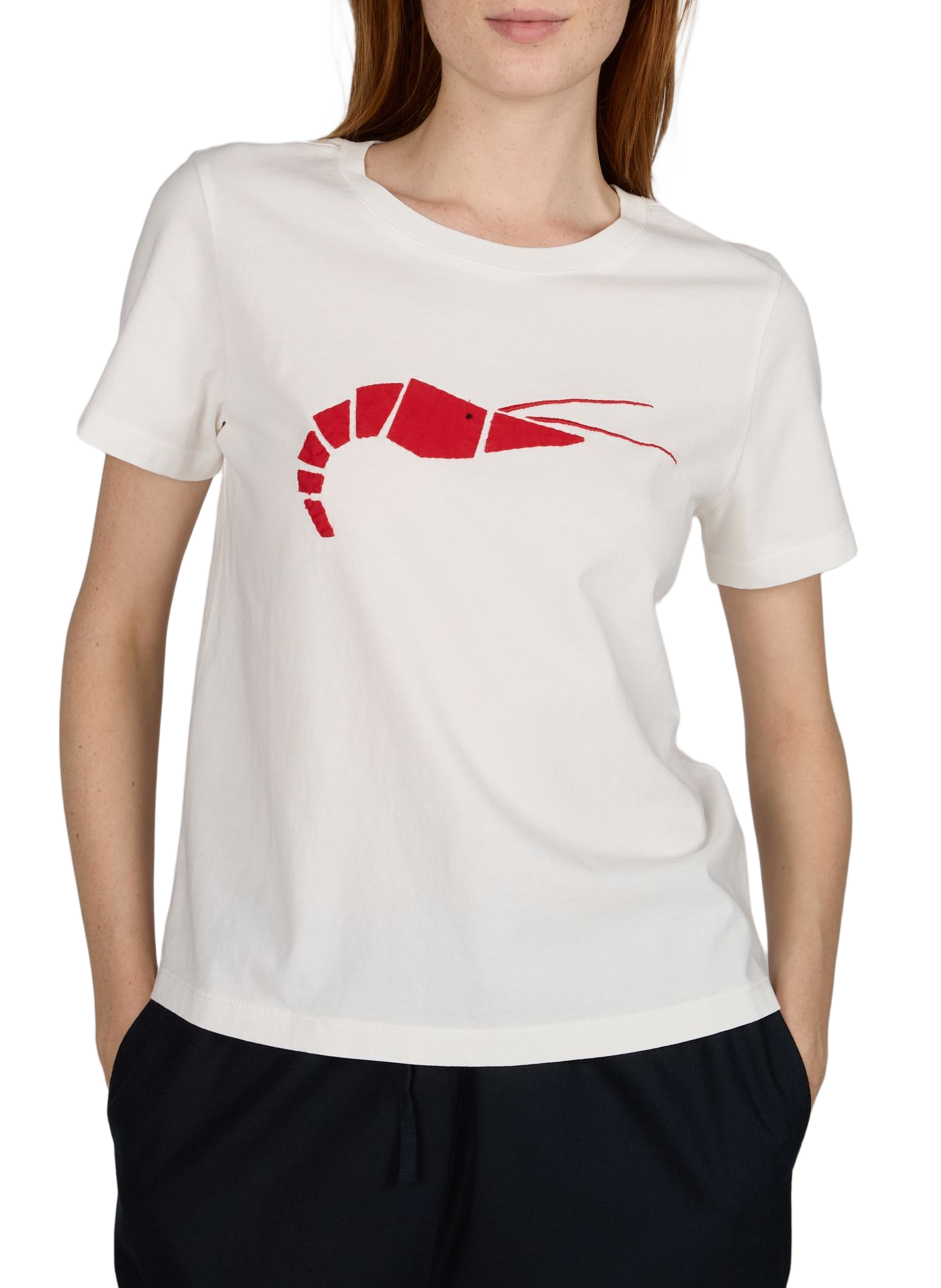 T-shirt Origami rapiécé Ida en coton THINKING MU Blanc