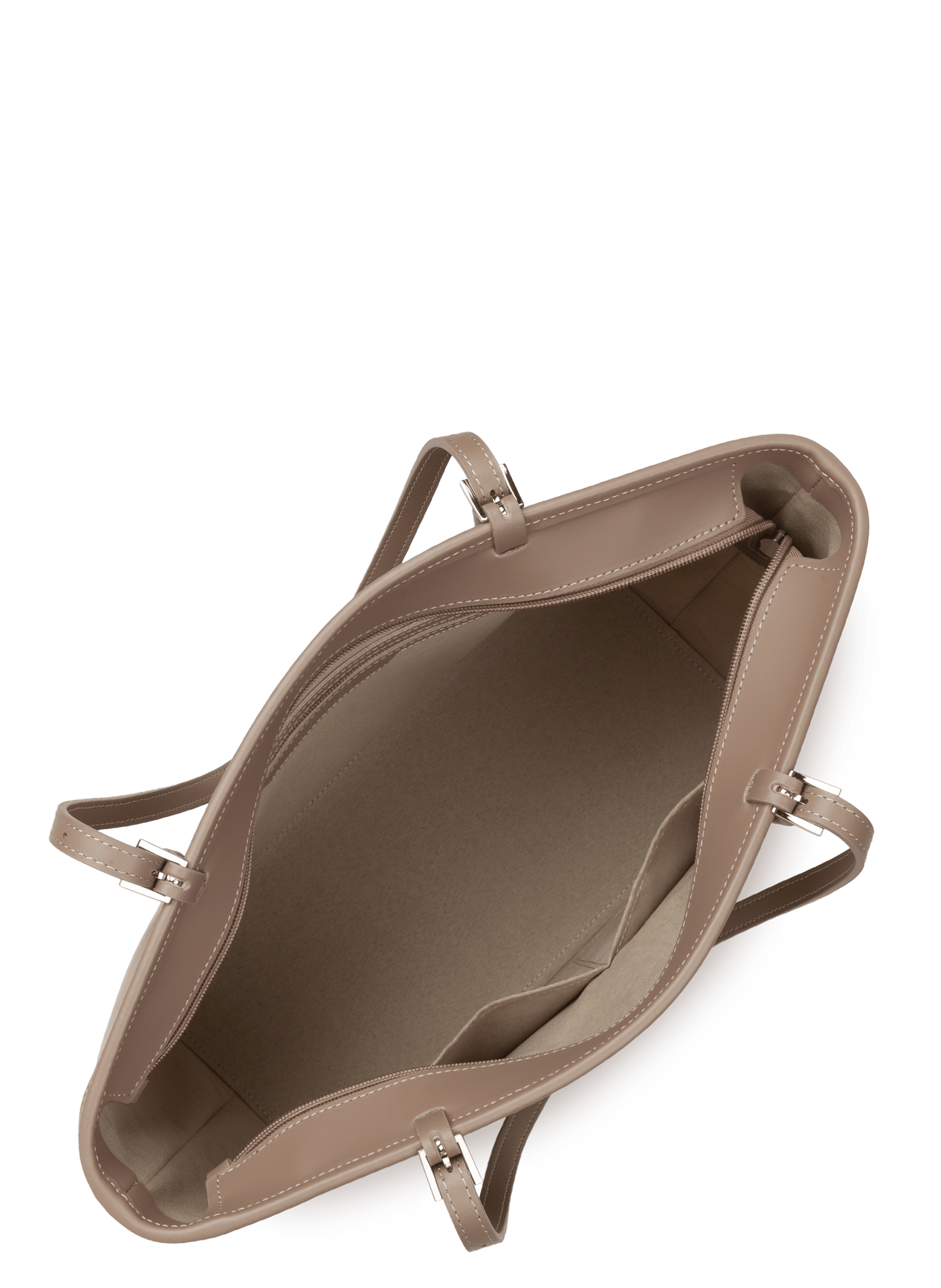 Grand sac cabas épaule - smooth LANCASTER Marron