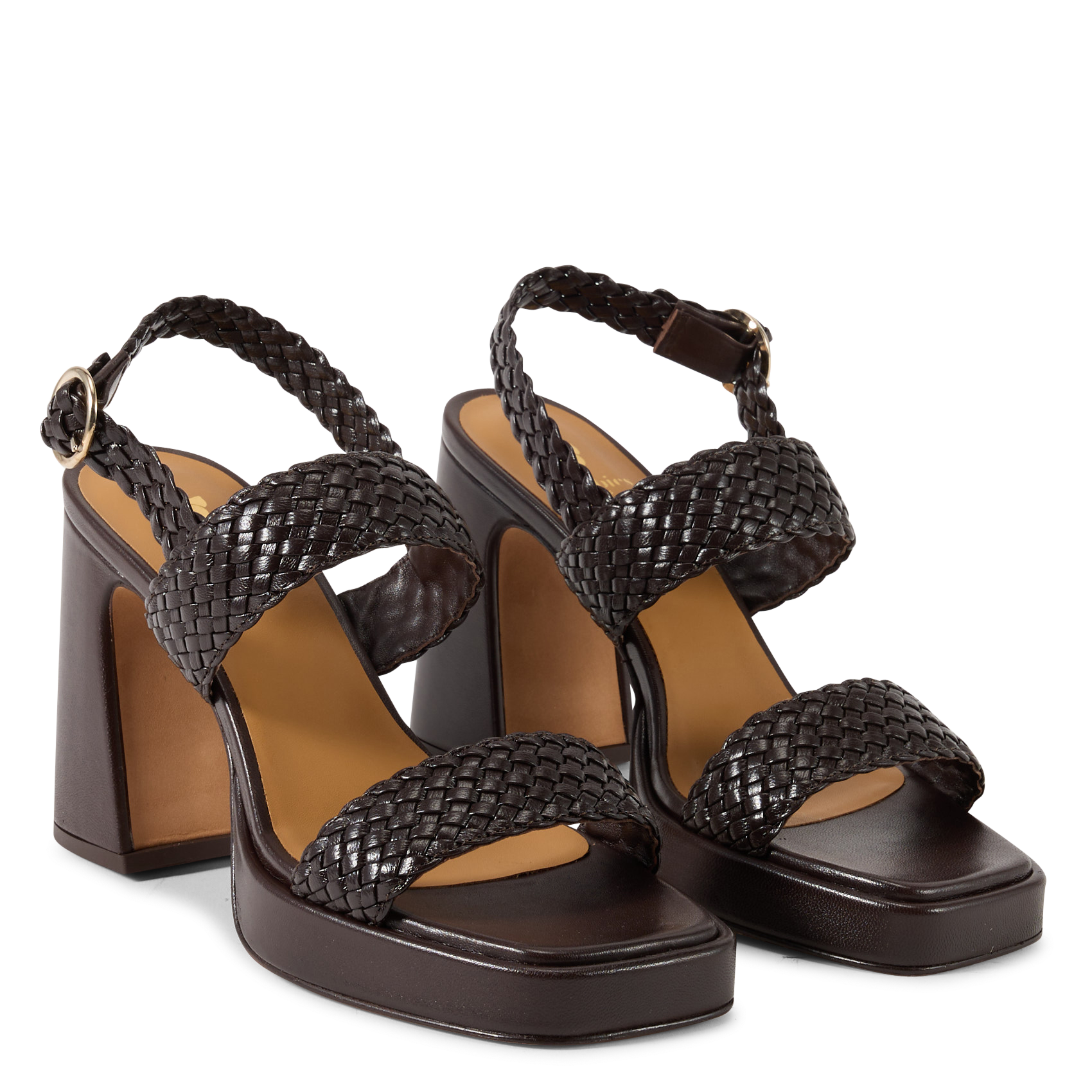 Sandales à talon en cuir sophie BOBBIES Marron