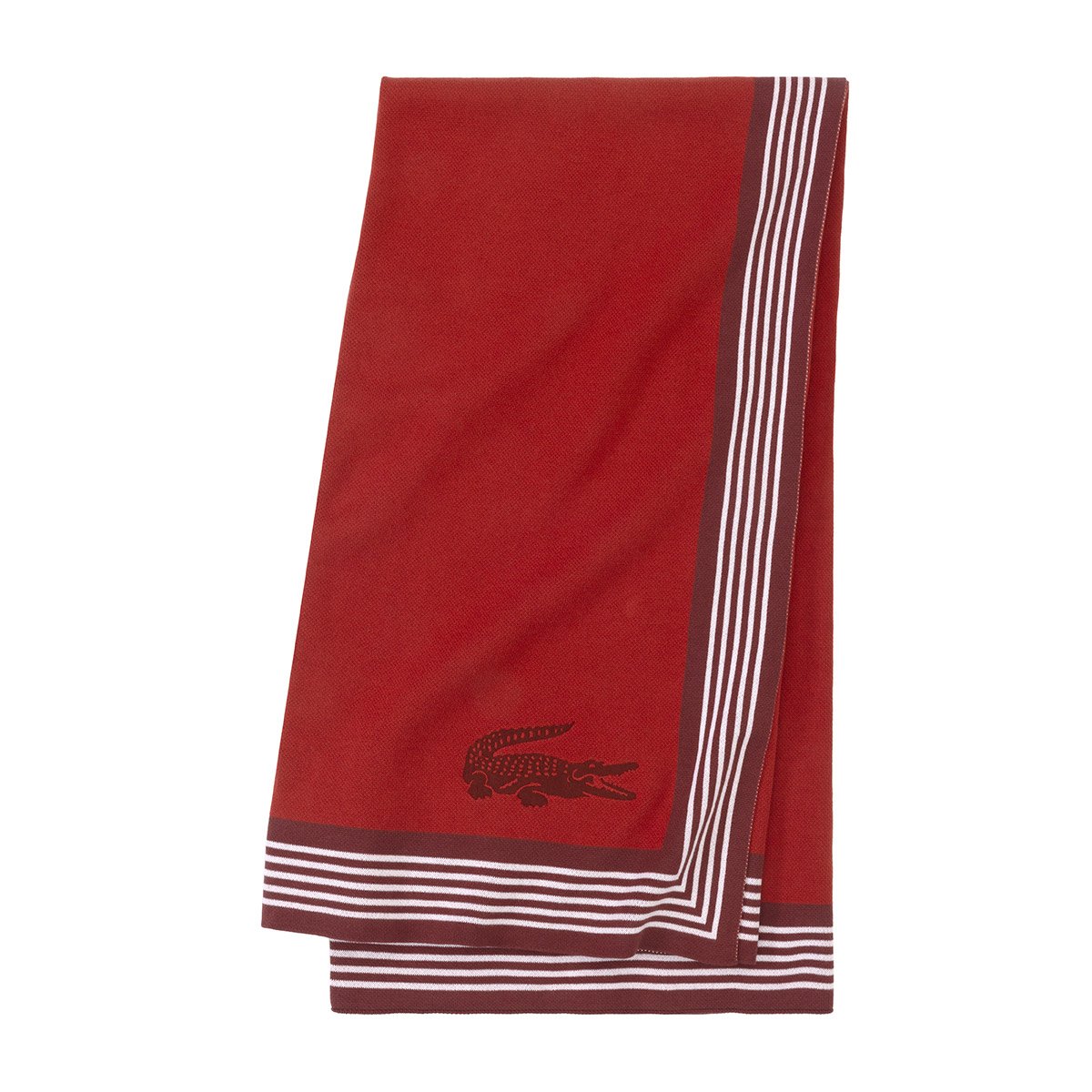 Plaid en coton, l frame LACOSTE HOME Rose