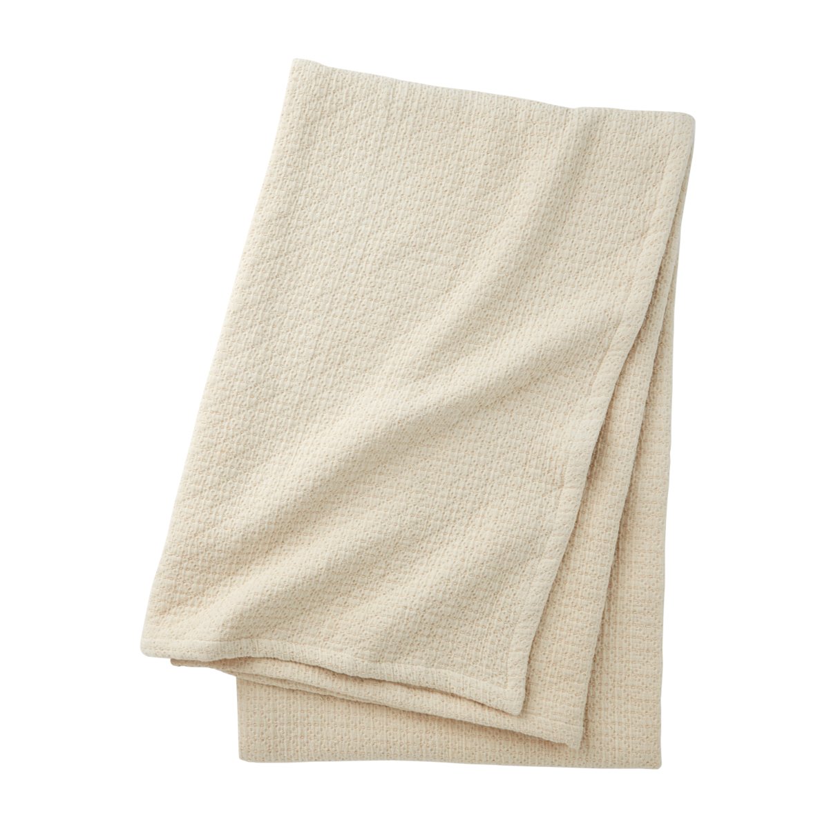 Plaid en coton, canisse DESFORGES Beige