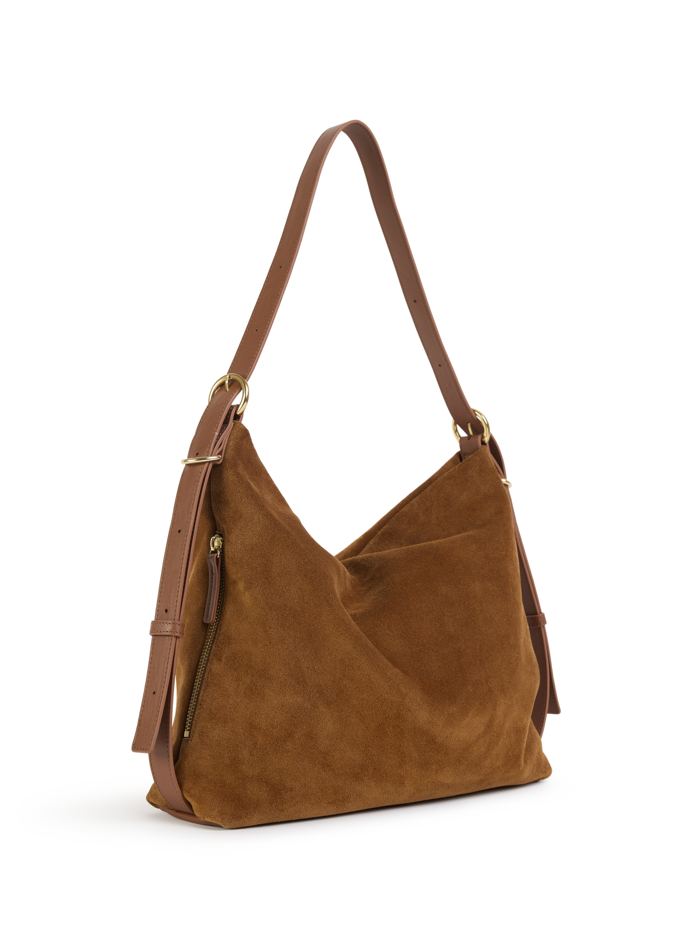 Schultertasche aus Leder NAT & NIN Braun