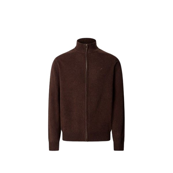 Gilet zippé col montant en laine Gilet zippé col montant en laine