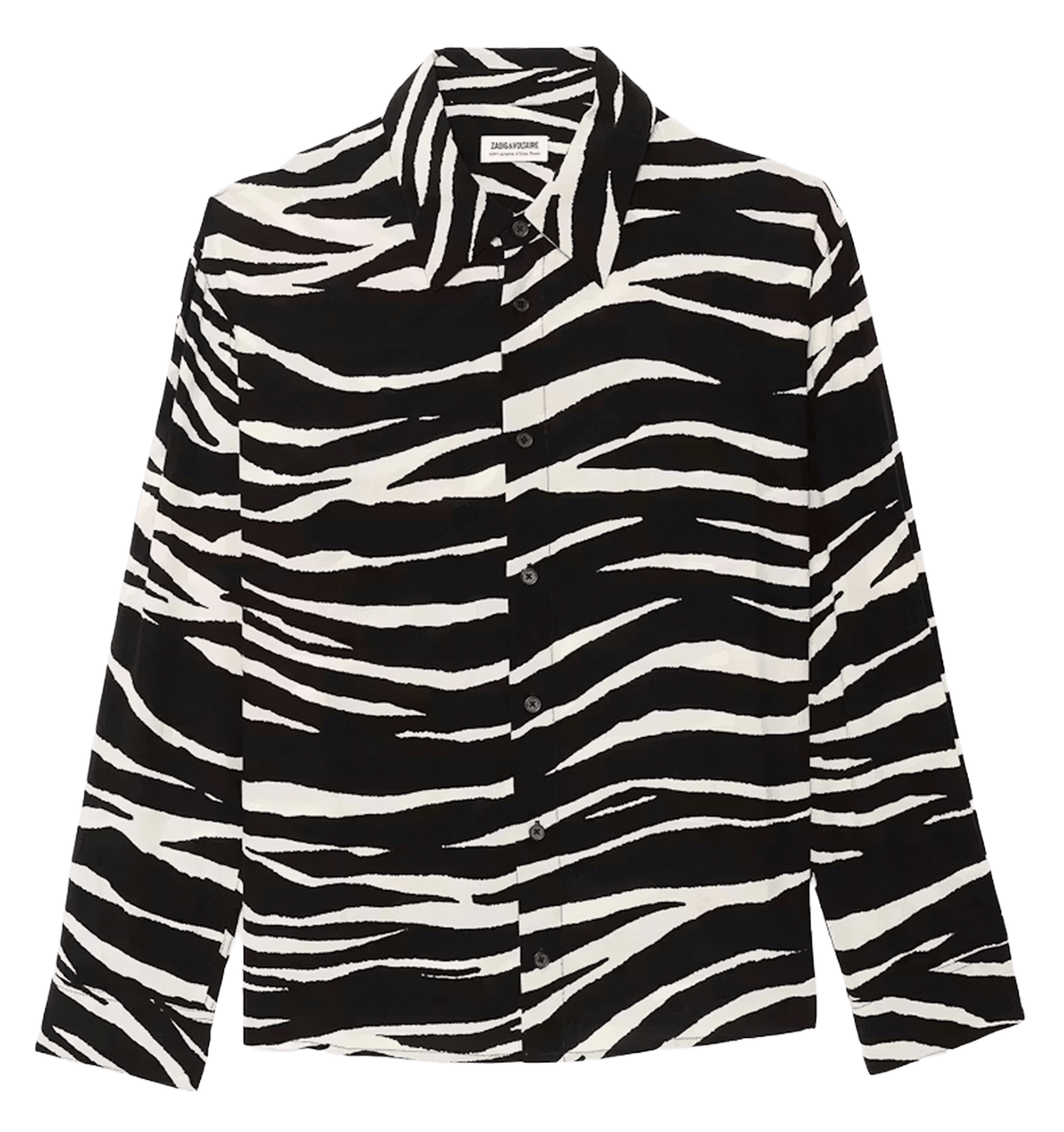Chemise droite zébrée tyrica ZADIG&VOLTAIRE Noir