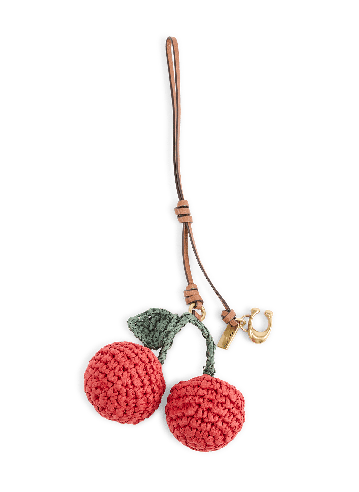 Cherry Paper Bag Charm COACH Multicolour