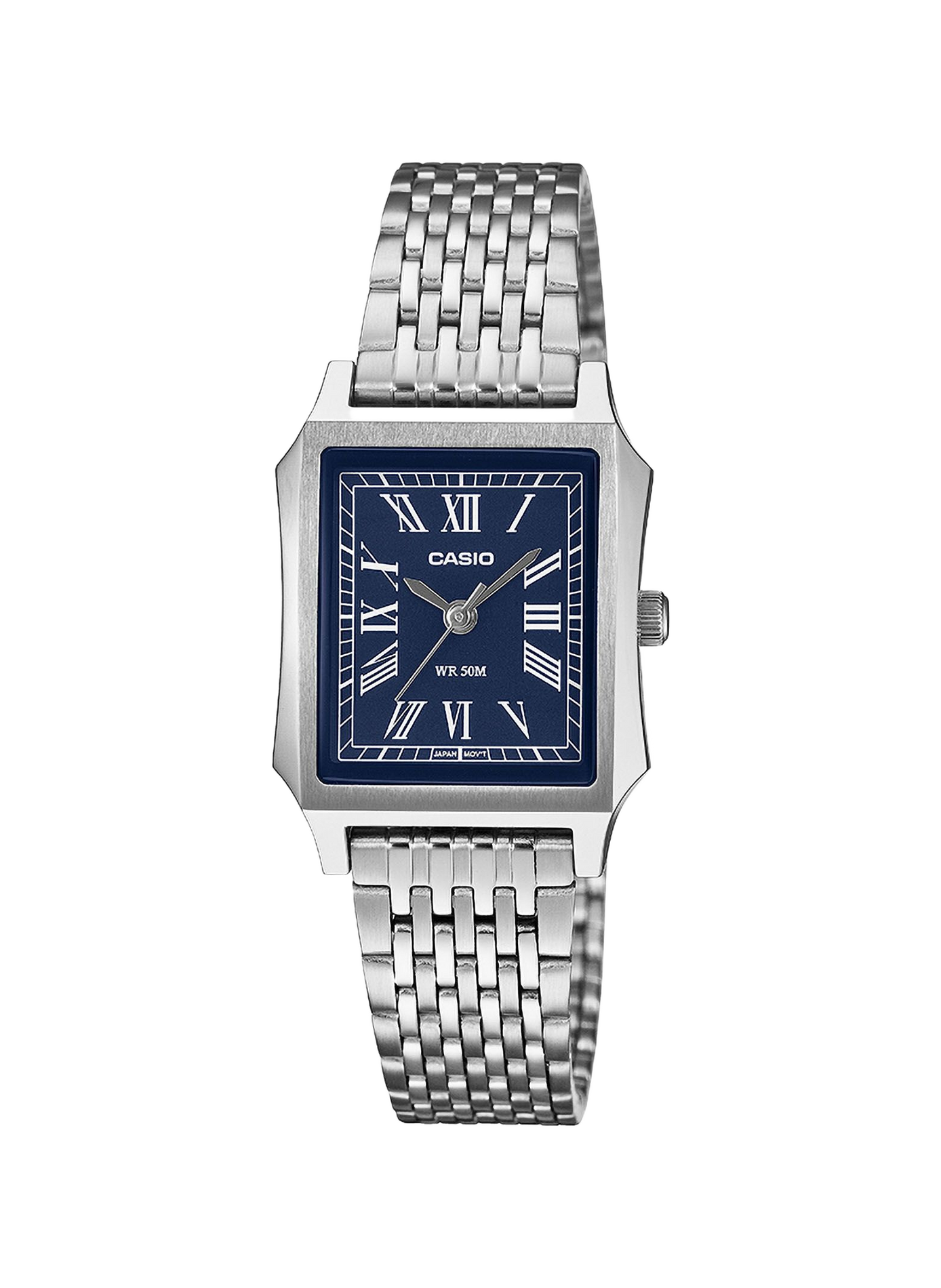 Montre quartz Casio vintage en acier inoxydable CASIO Bleu