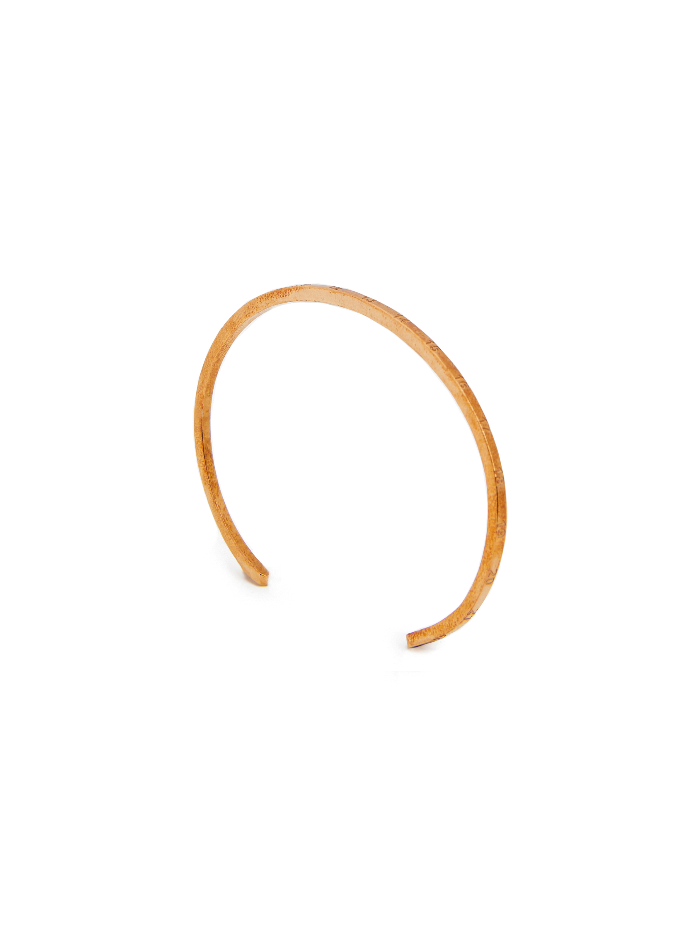 Bracelet with silver number logo MAISON MARGIELA Golden