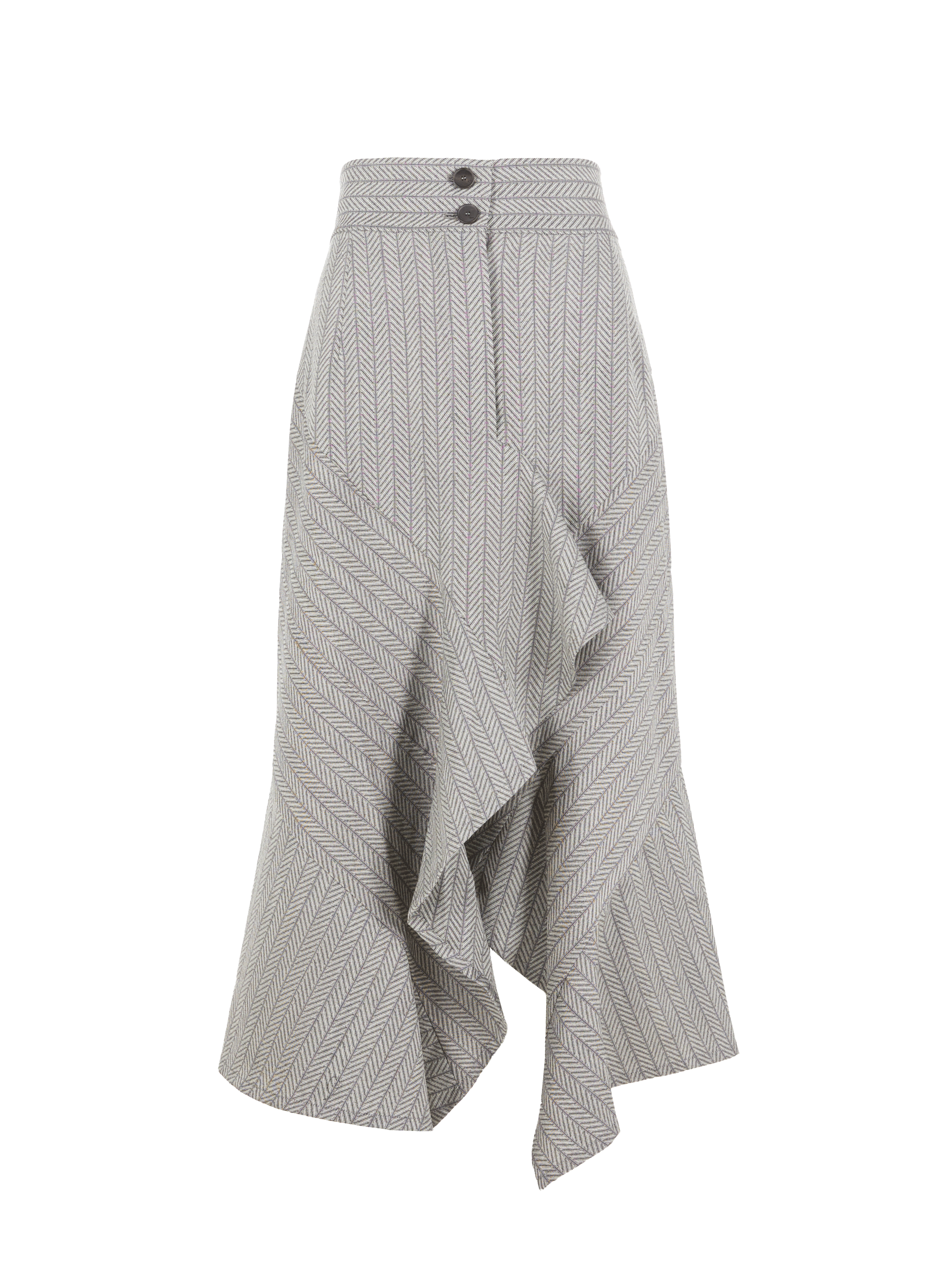 Jupe avec imprimé à volants