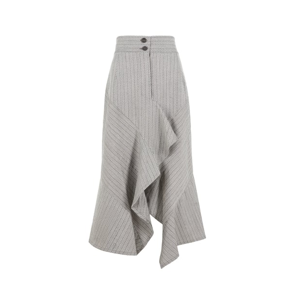 Jupe avec imprimé à volants