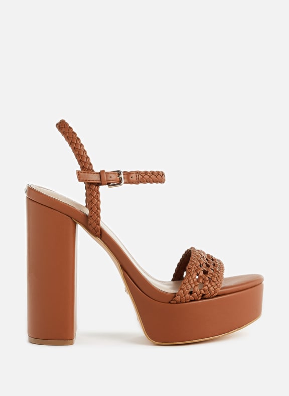 Guess brown sandals Clearance