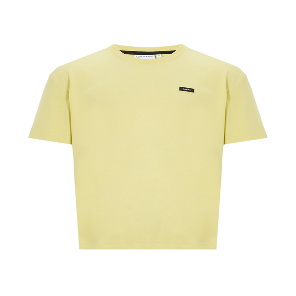 Calvin Klein Recycled Cotton T-shirt In Yellow