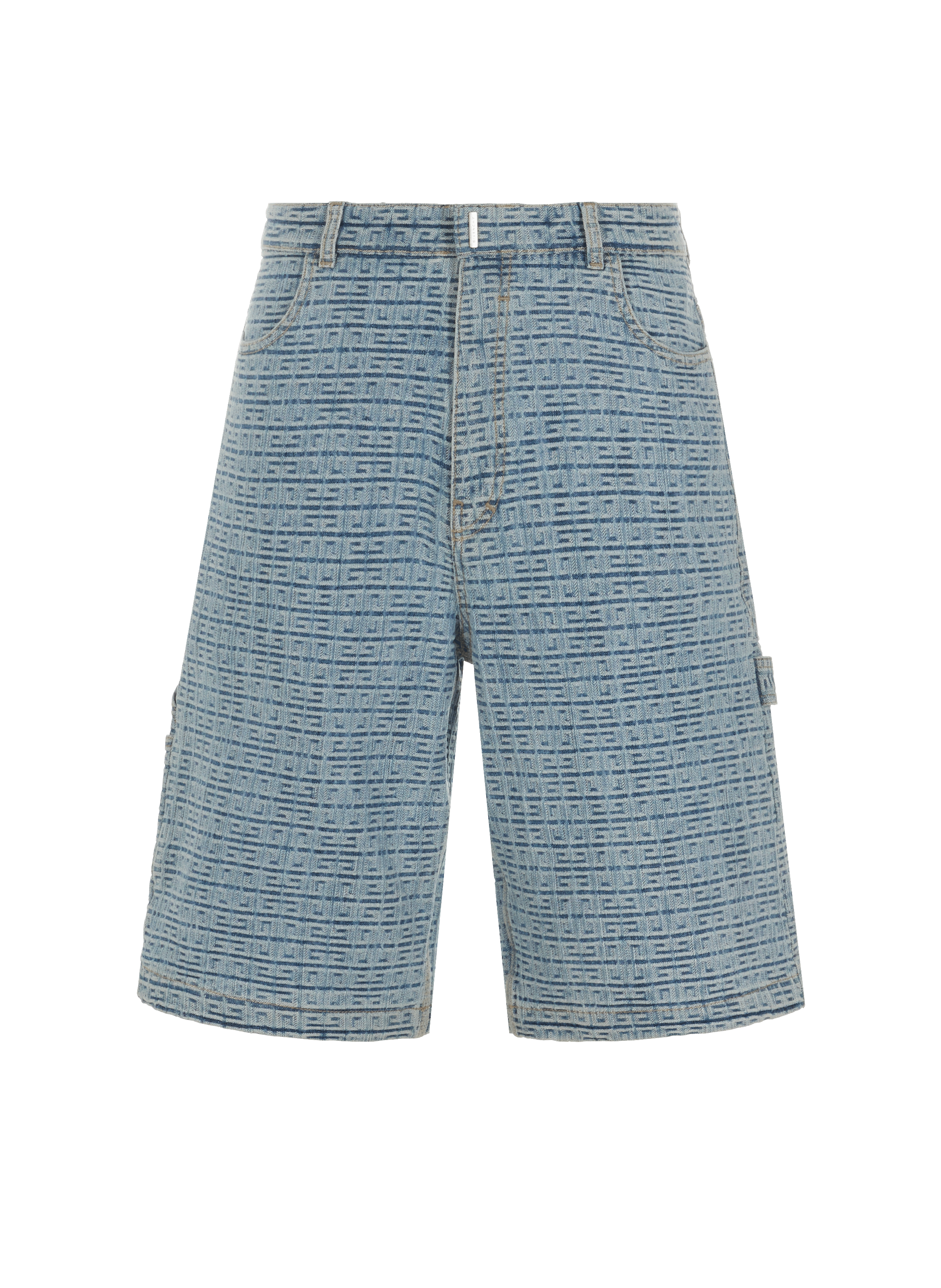Short denim logotypé