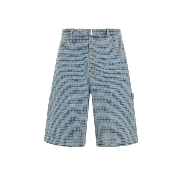Short denim logotypé