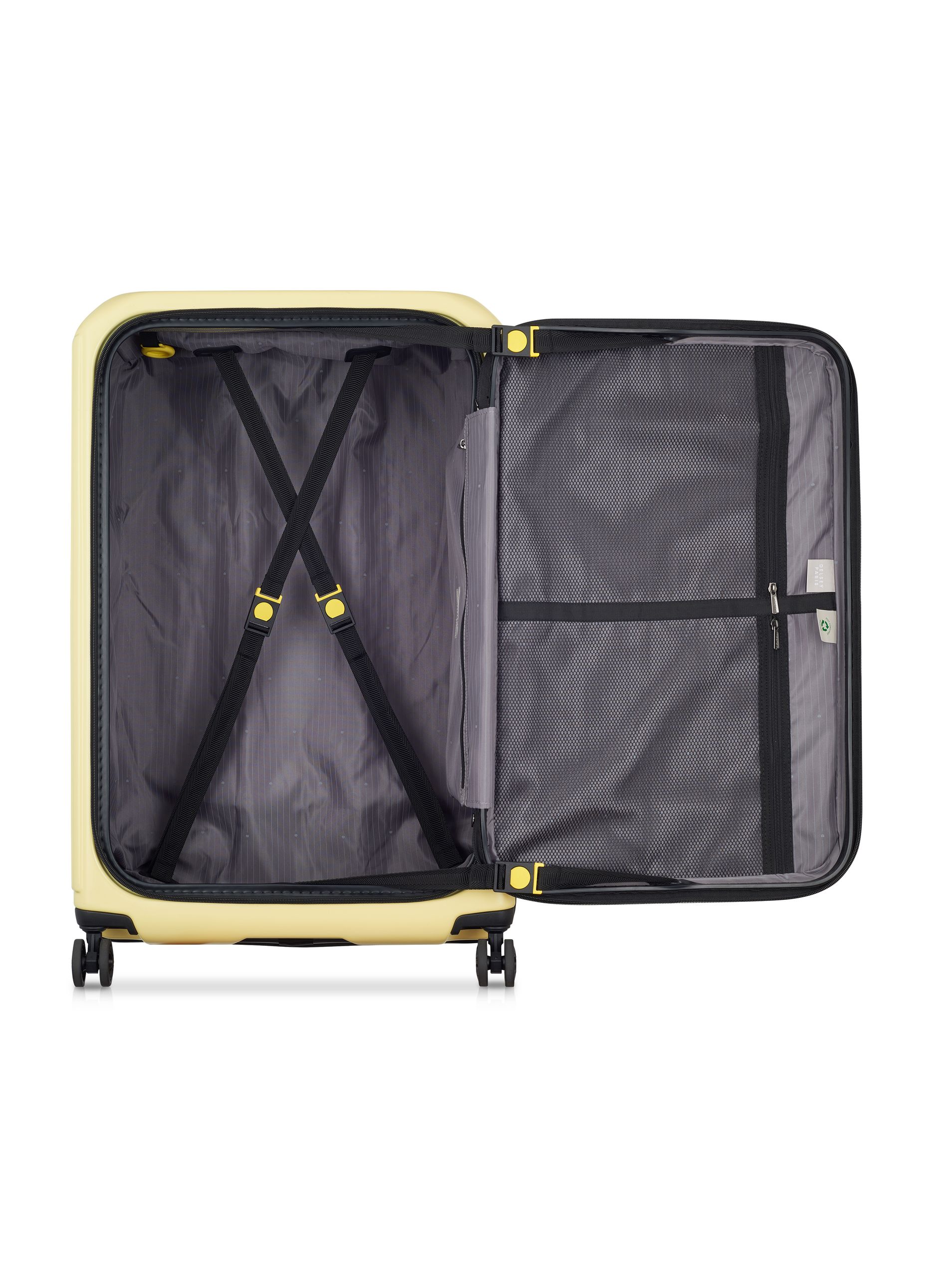 Valise soute rigide taille xl - securitime zip DELSEY PARIS Jaune