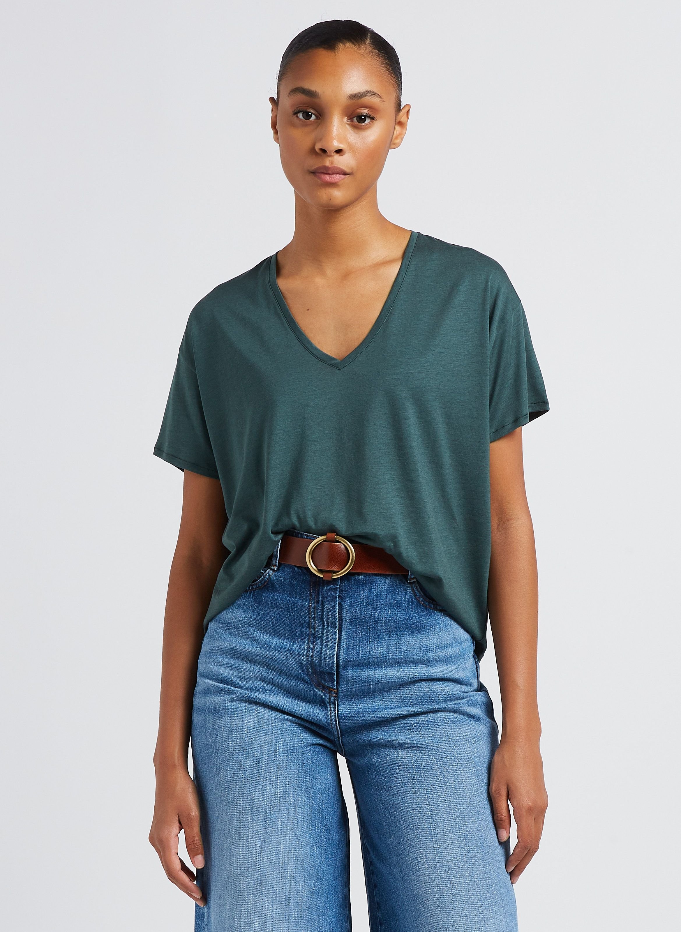 Ceinture en cuir tisao t SESSUN Marron