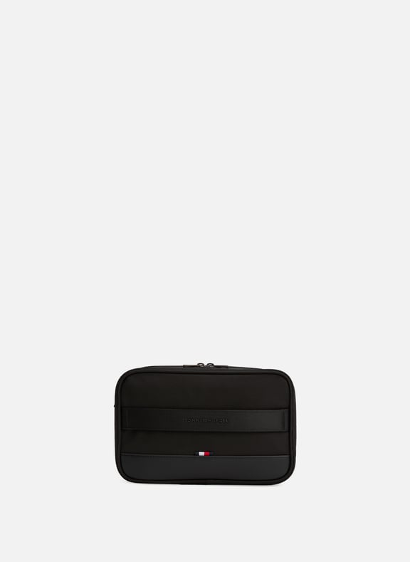 Trousse de toilette en maille Noir by TOMMY HILFIGER TOMMY HILFIGER Trousse de toilette en maille Noir