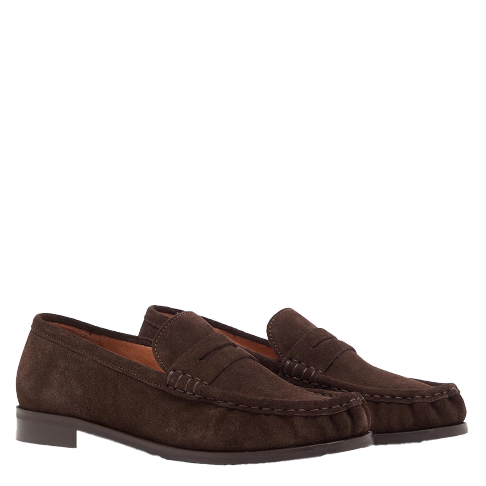 Mocassins en cuir velours Delice JONAK Marron