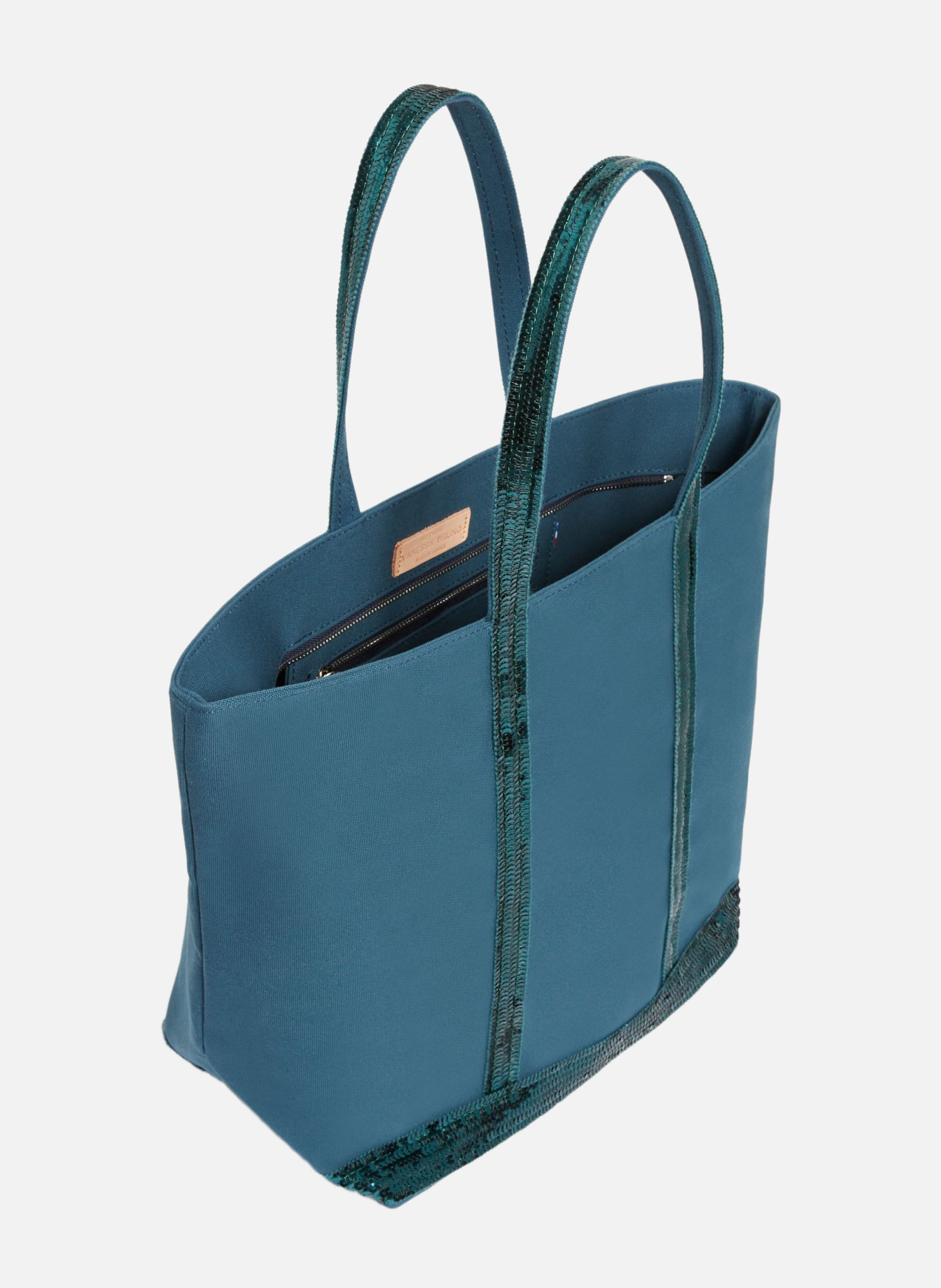 Cabas l zippé en toile VANESSA BRUNO Vert