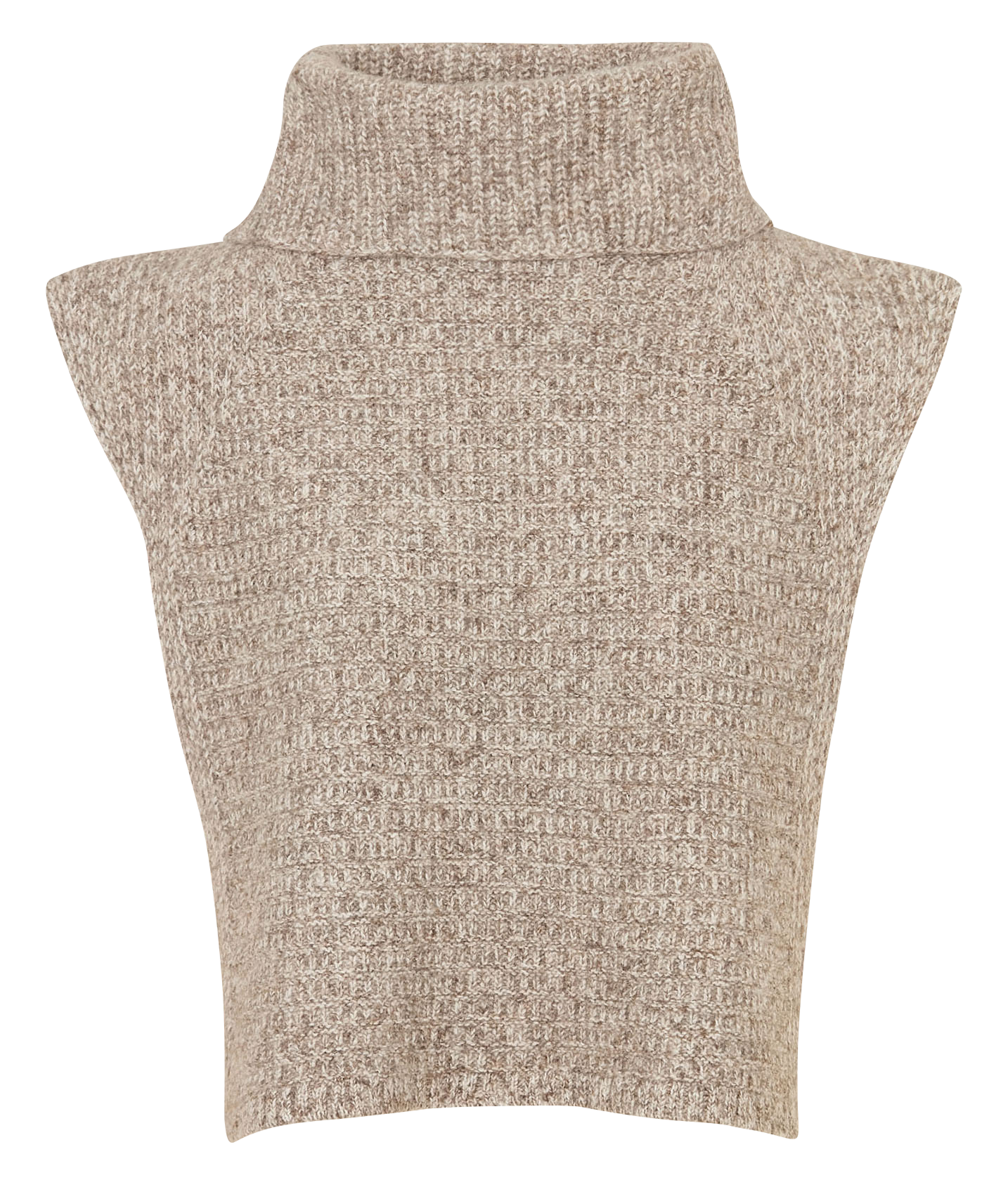 MAISON 123 Plastron col roulé en maille chinée tracy Gris