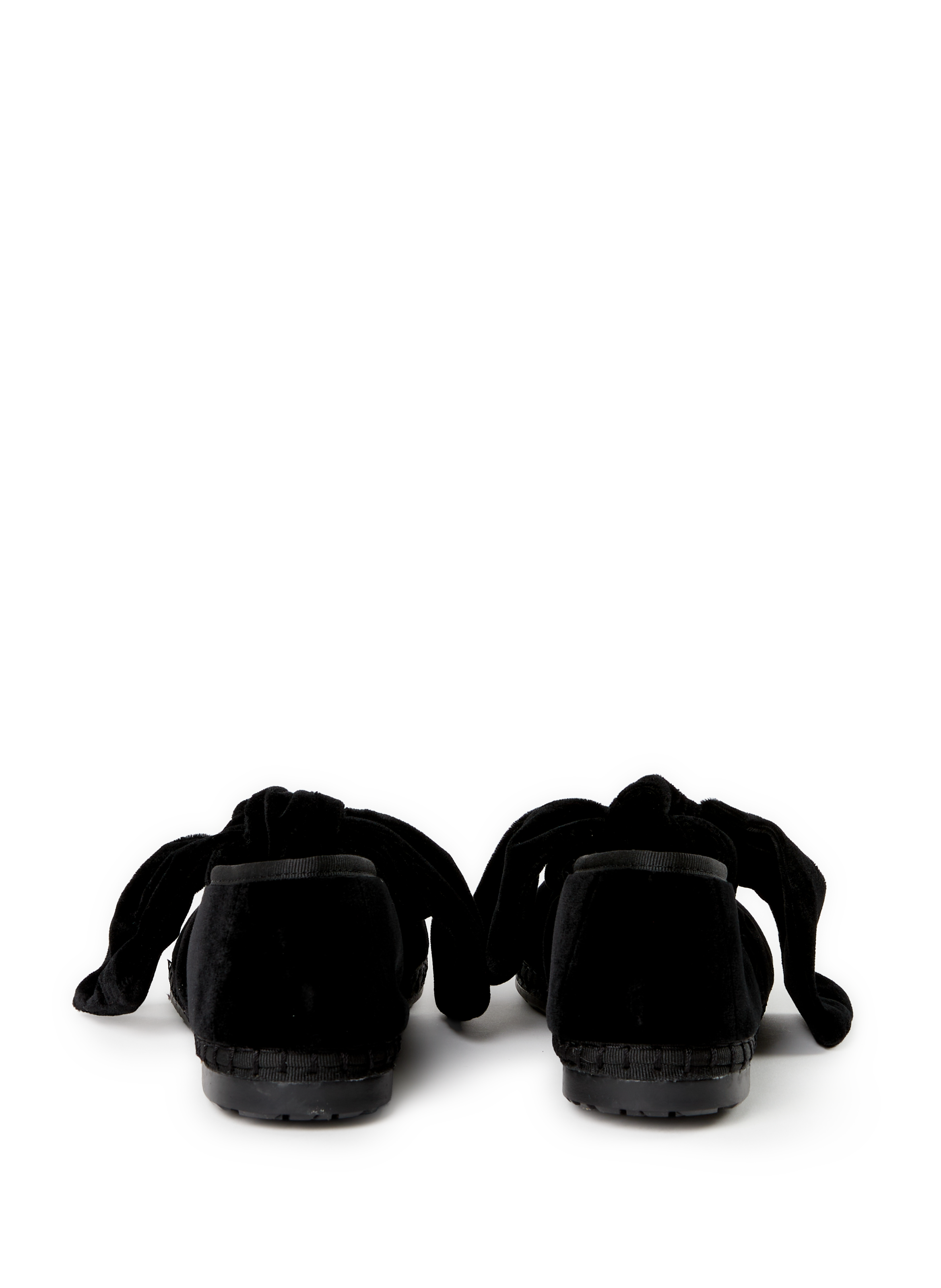 Ballerines velours en coton mélangé FLABELUS Noir