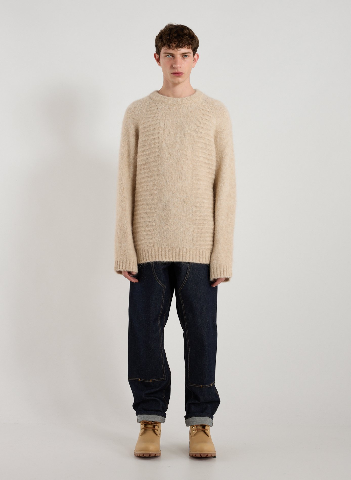 Pull Data en alpaga mélangée HOLZWEILER Beige