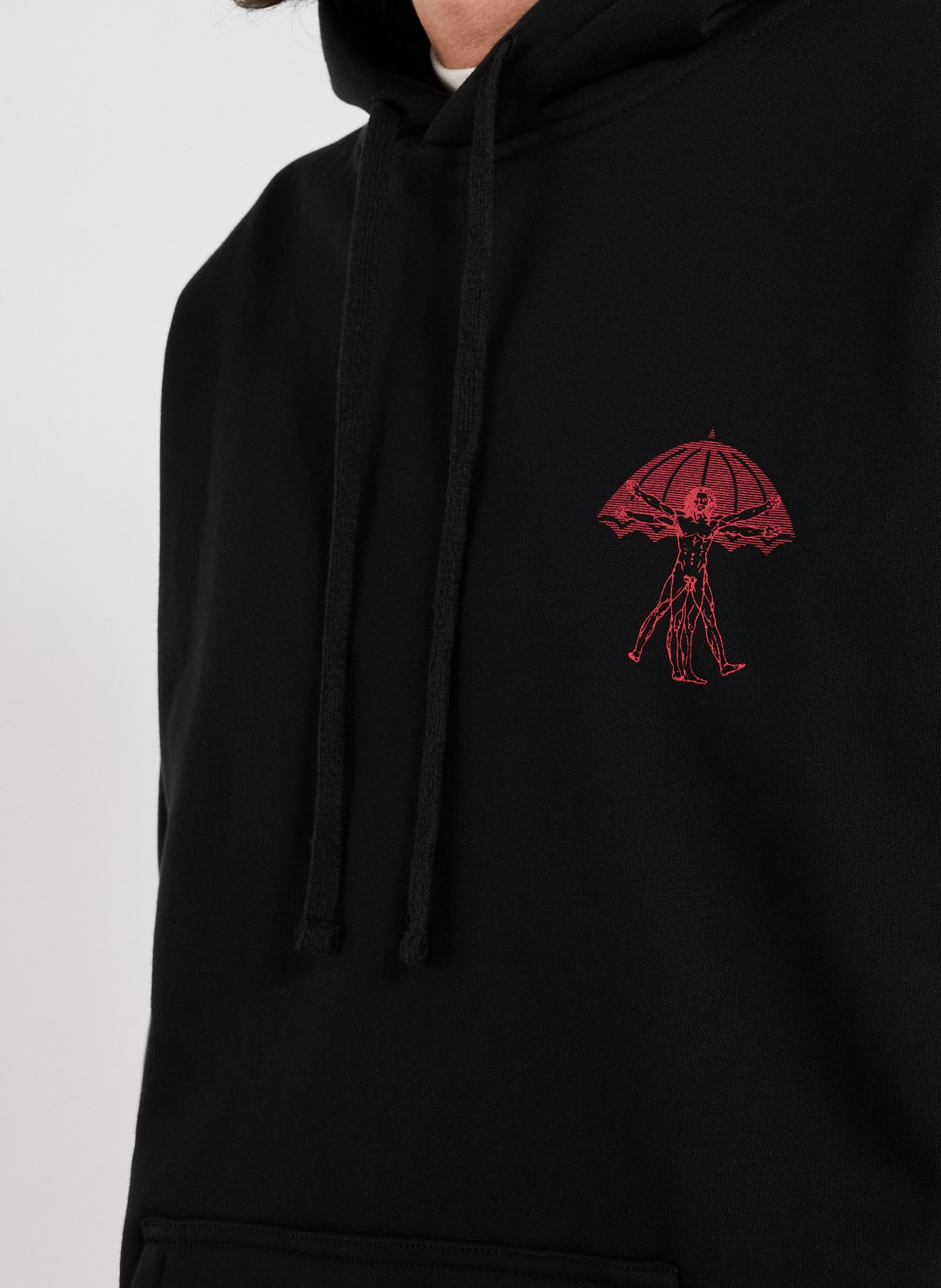 Oversized hooded sweatshirt in mixed cotton HELAS CAPS Blue