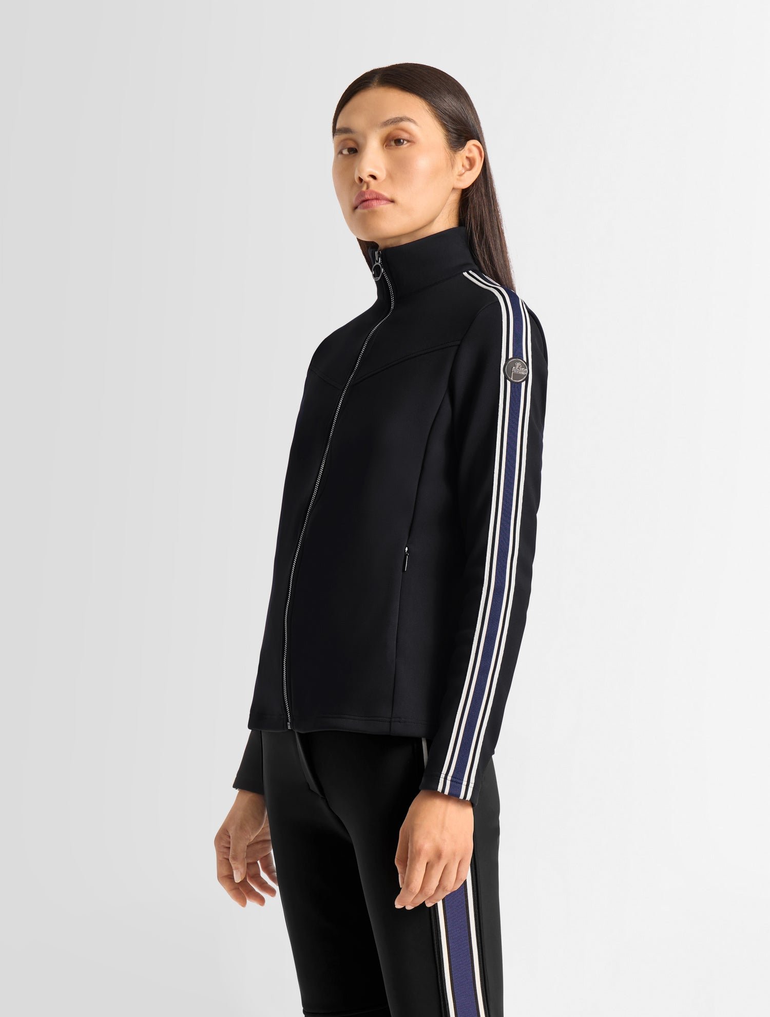 Veste technique odella col montant coupe ajustée FUSALP Noir