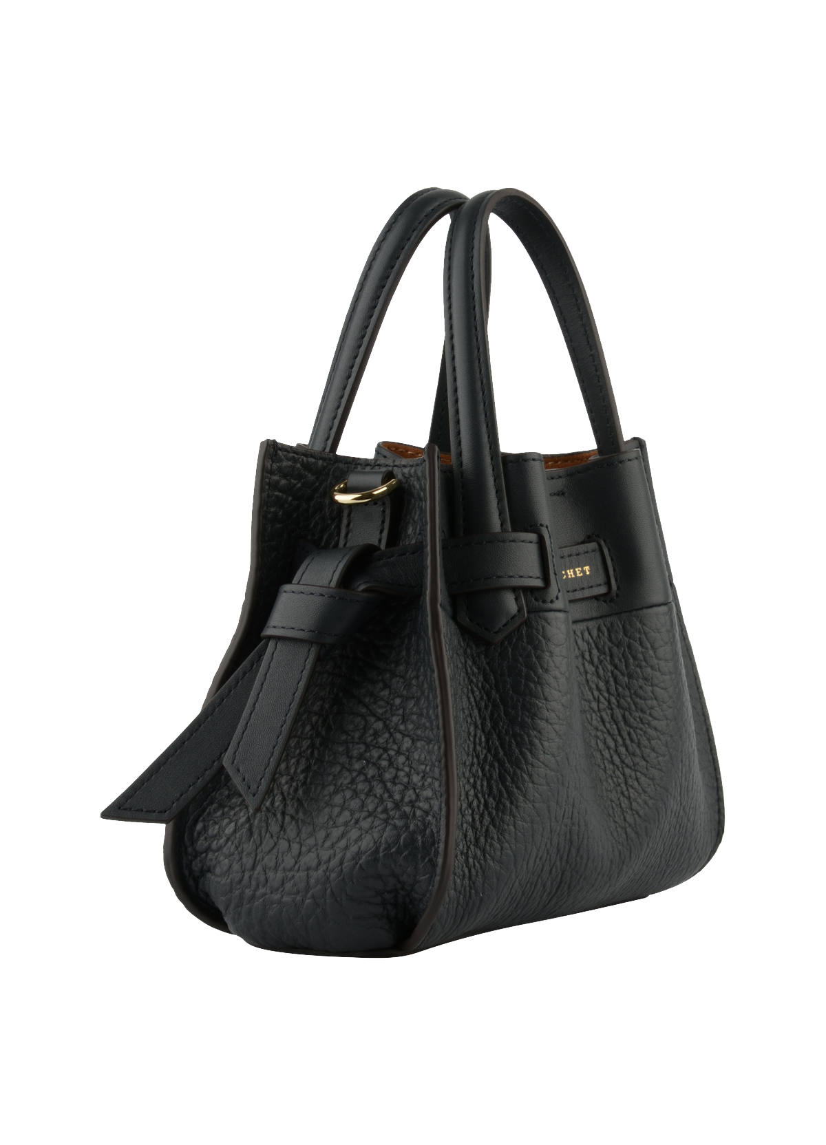 Blossom | Sac à main Nano en cuir de vachette POURCHET Bleu