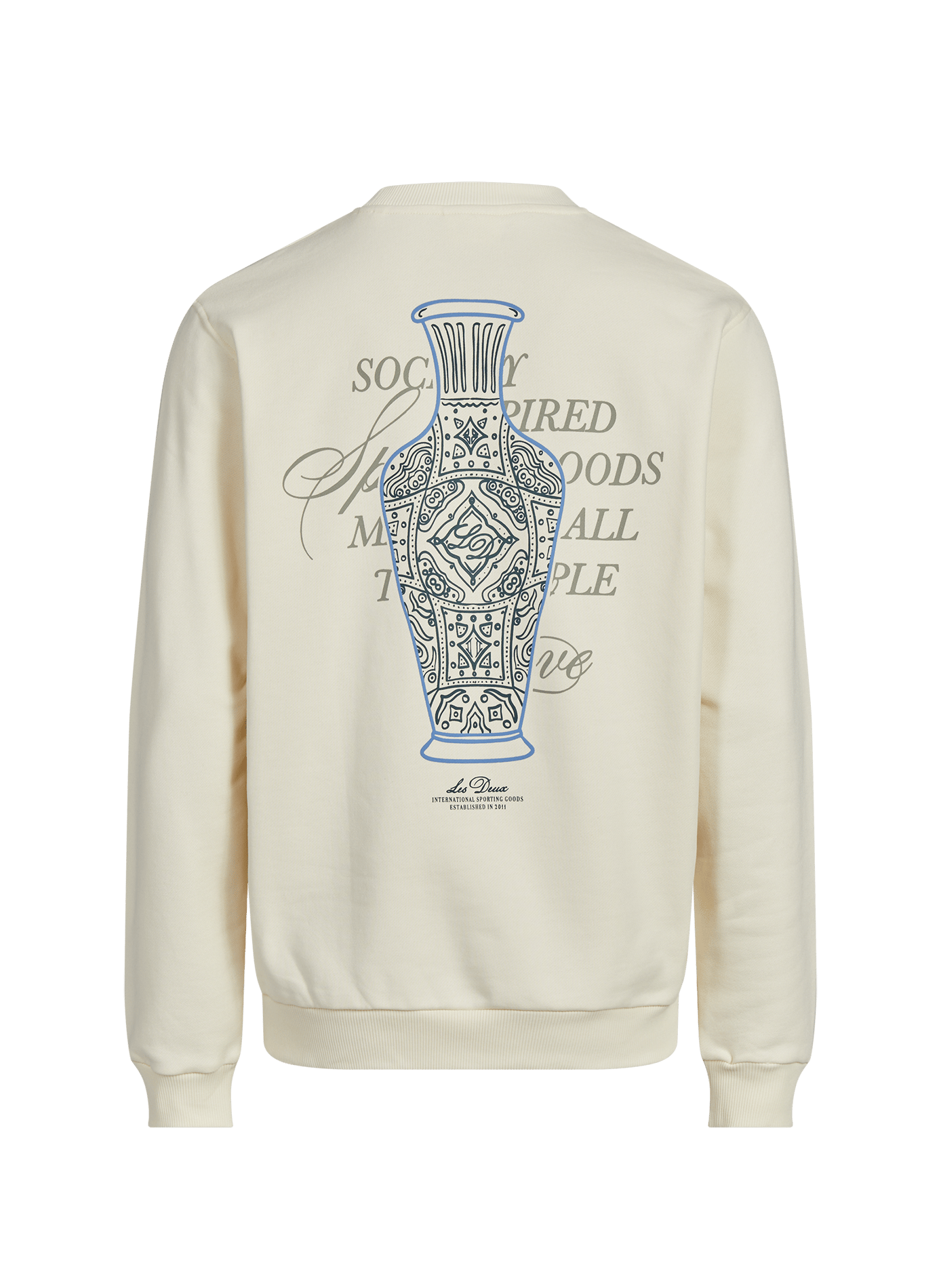 Printed cotton sweatshirt LES DEUX Beige
