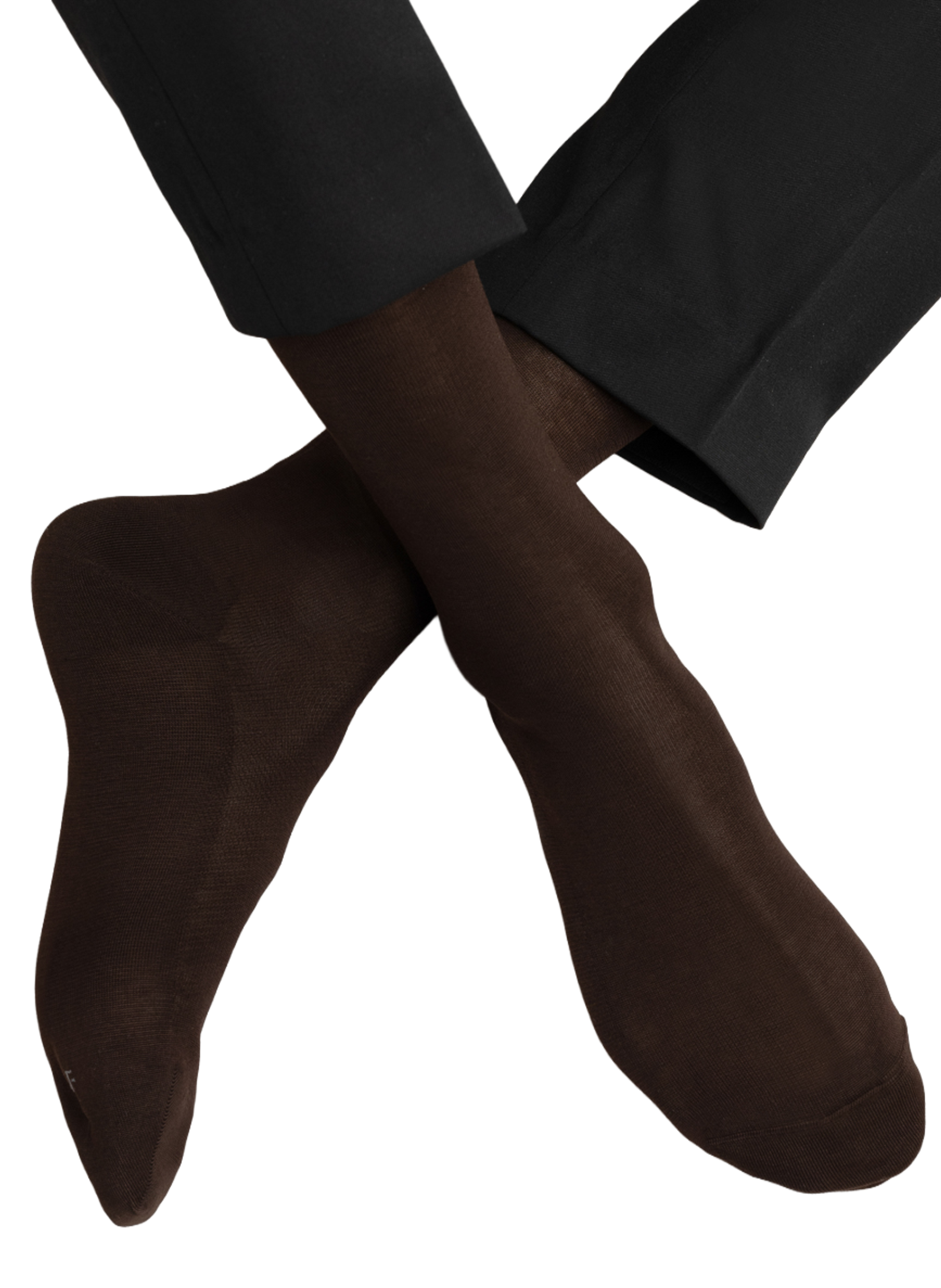 Cotton mid-calf socks BLEUFORÊT Brown